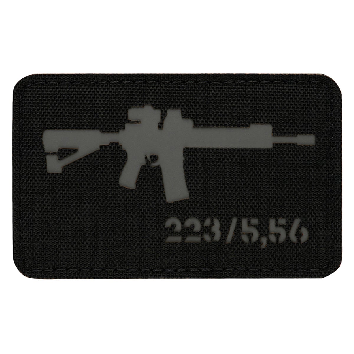 Patch - emblemă M-Tac AR-15 223/5,56 Laser Cut - Black/Grey