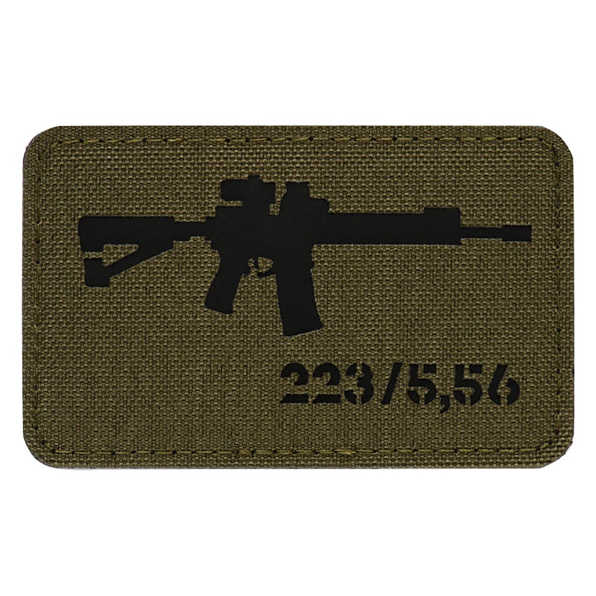 Patch - emblemă M-Tac AR-15 223/5,56 Laser Cut - Ranger Green/Black