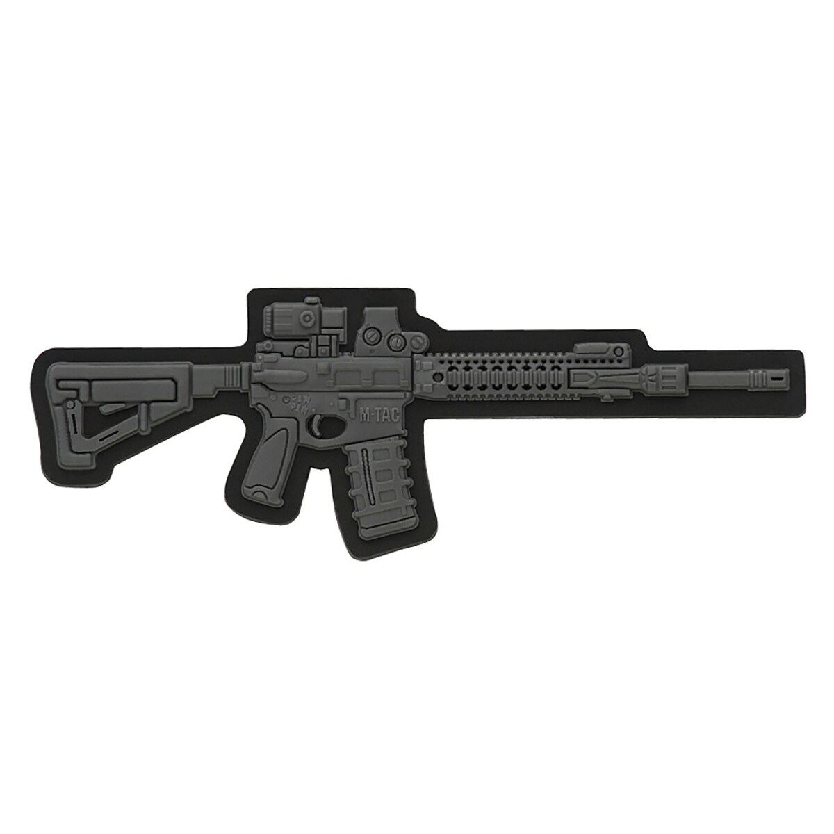Patch - emblemă M-Tac AR-15 3D PVC - Dark Grey