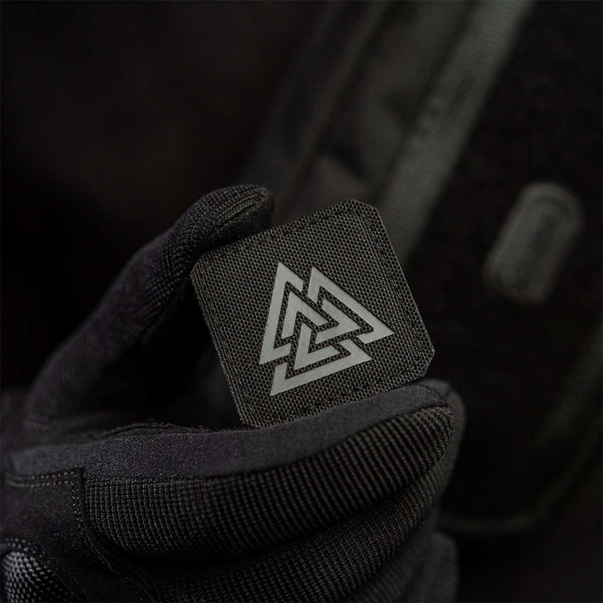 Patch - emblemă M-Tac Valknut Laser Cut - Black/Grey