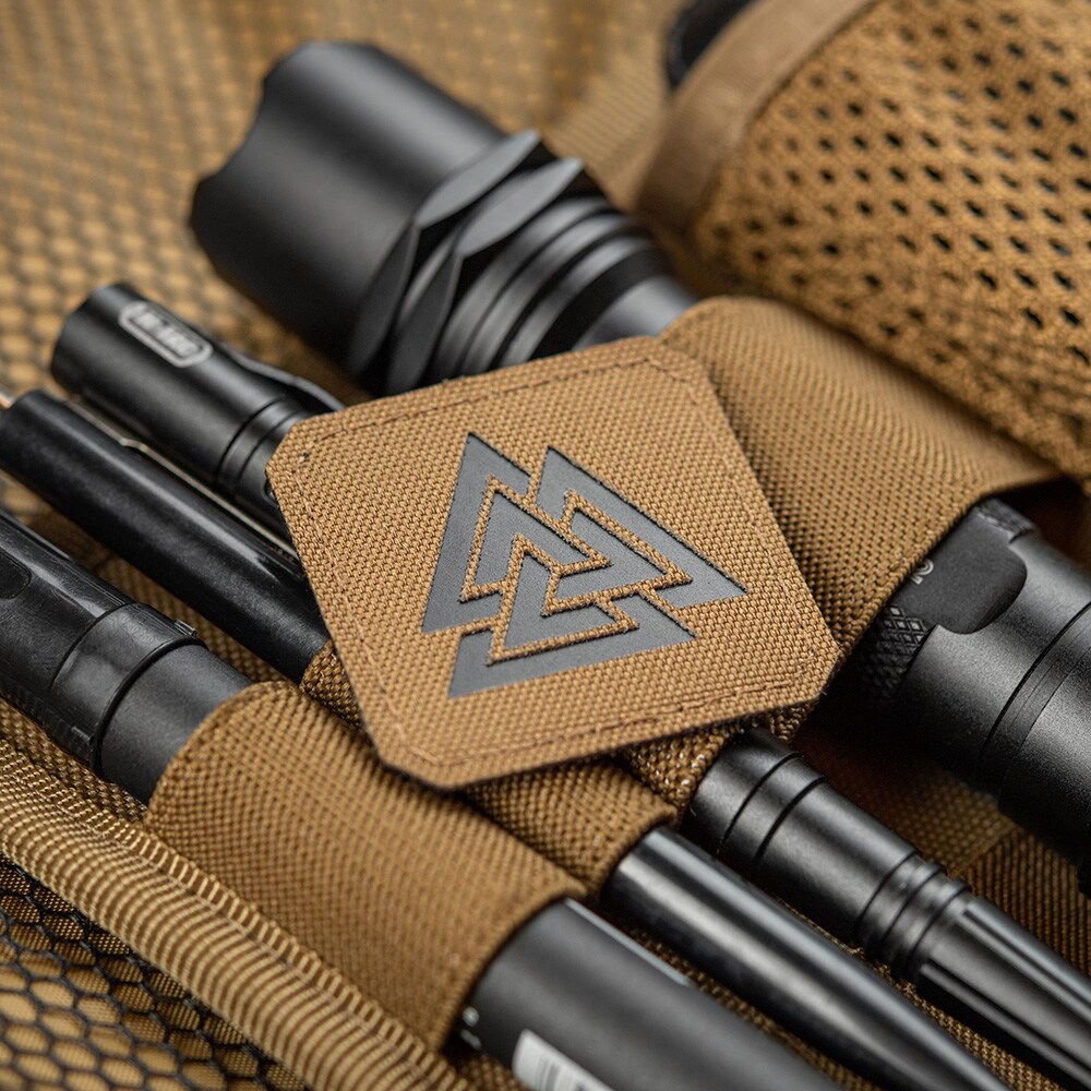 Patch - emblemă M-Tac Valknut Laser Cut - Coyote/Black