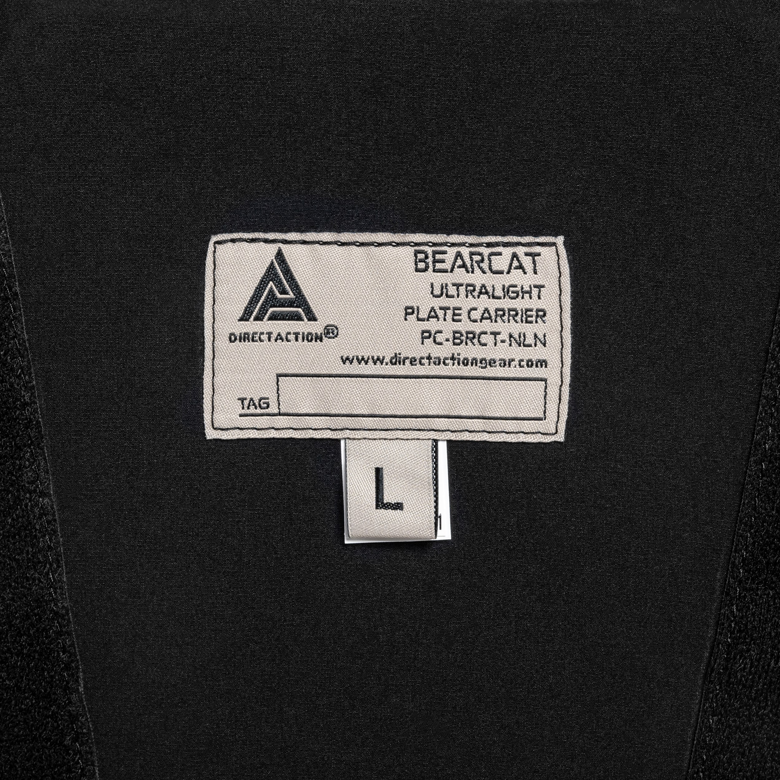 Vestă tactică Direct Action Bearcat Ultralight Plate Carrier Black - pentru plăci balistice L