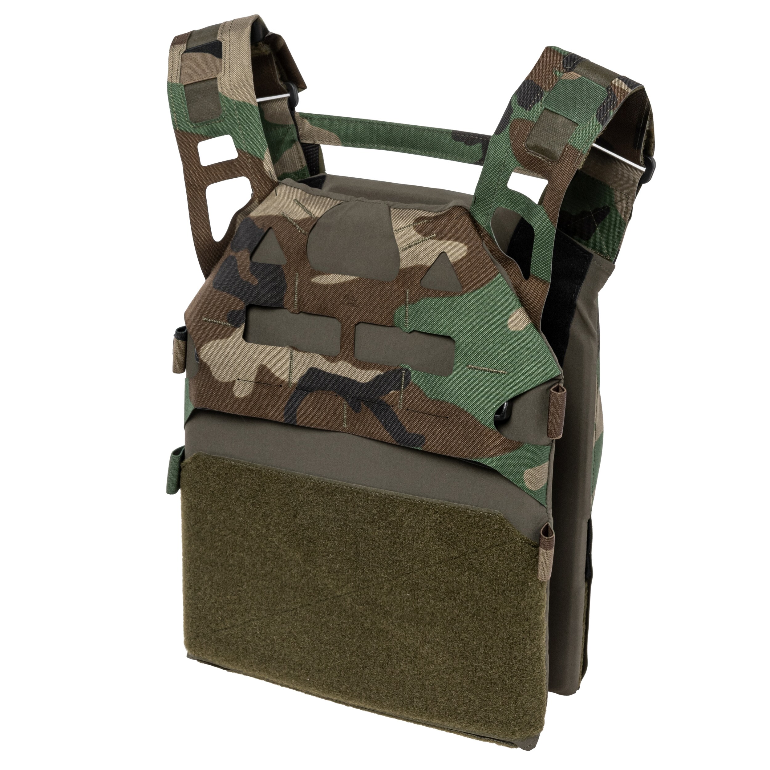 Vestă tactică Direct Action Bearcat Ultralight Plate Carrier Woodland - pentru plăci balistice L