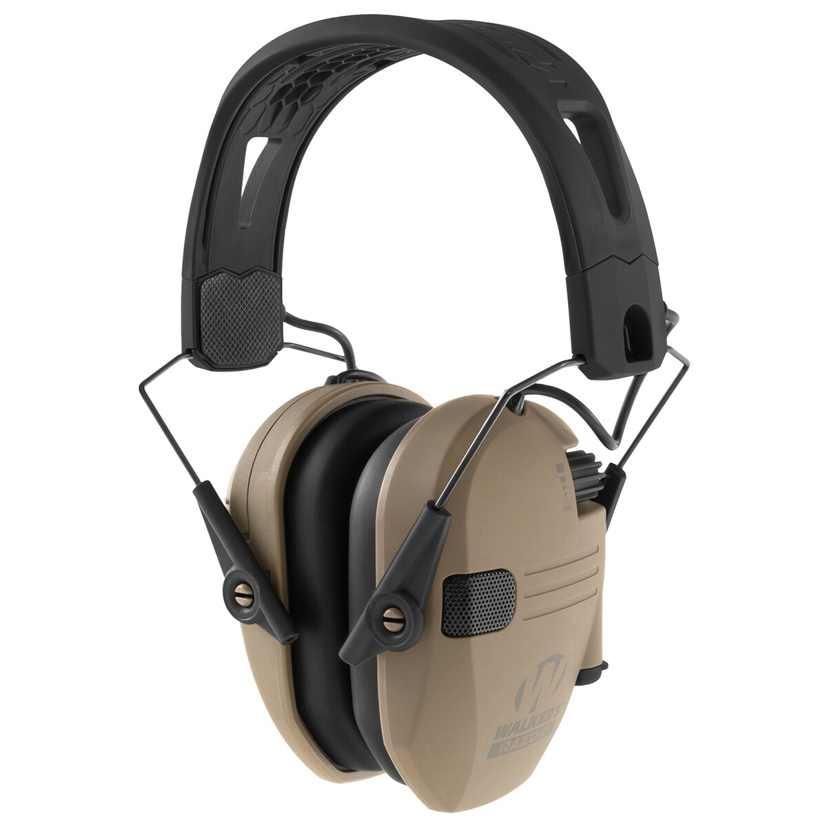 Protecție auditivă activă Walker's Razor Tacti-Grip - Flat Dark Earth/Black