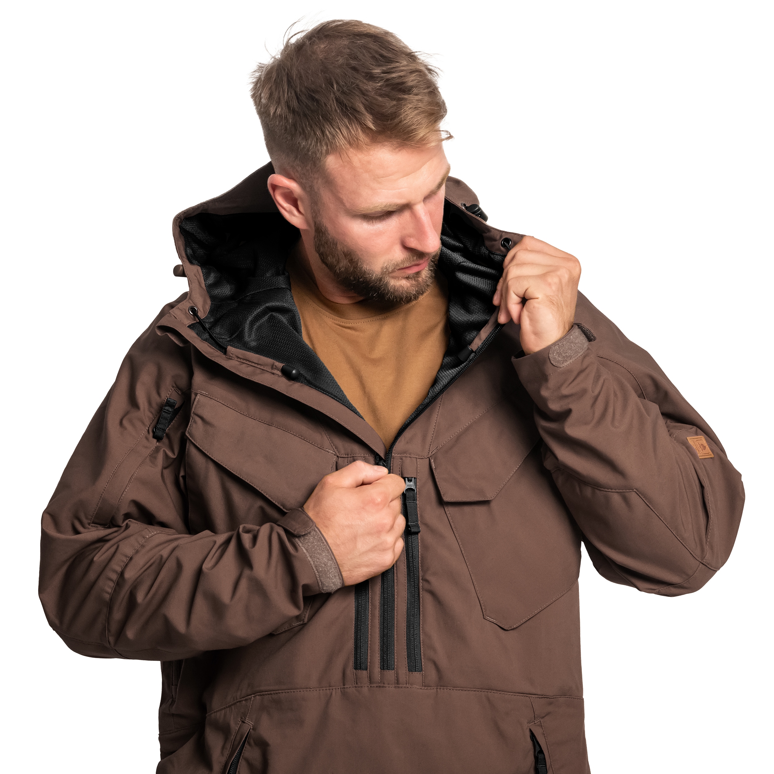 Geacă Helikon-Tex Pilgrim Anorak - Earth Brown/Black