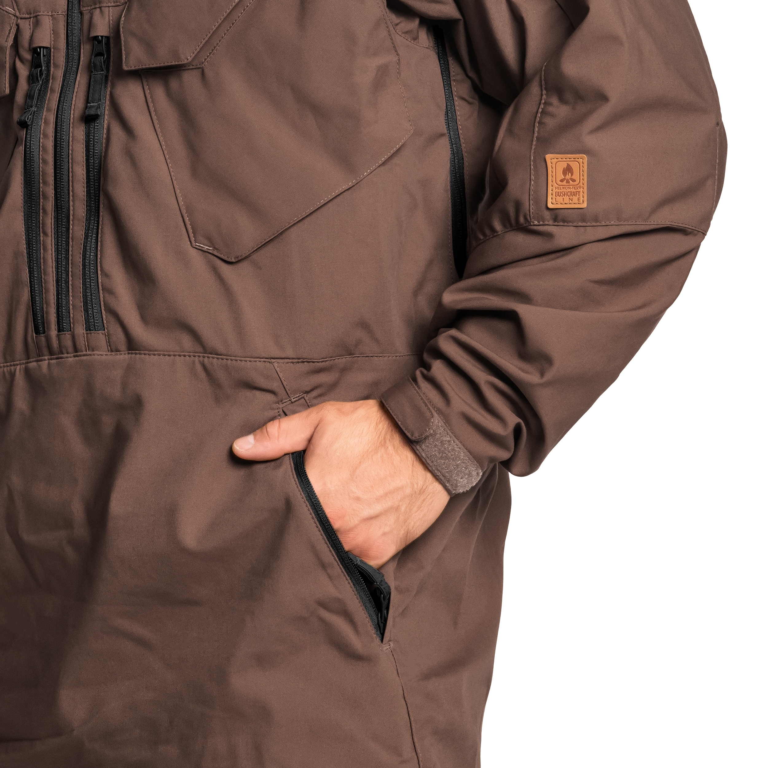 Geacă Helikon-Tex Pilgrim Anorak - Earth Brown/Black