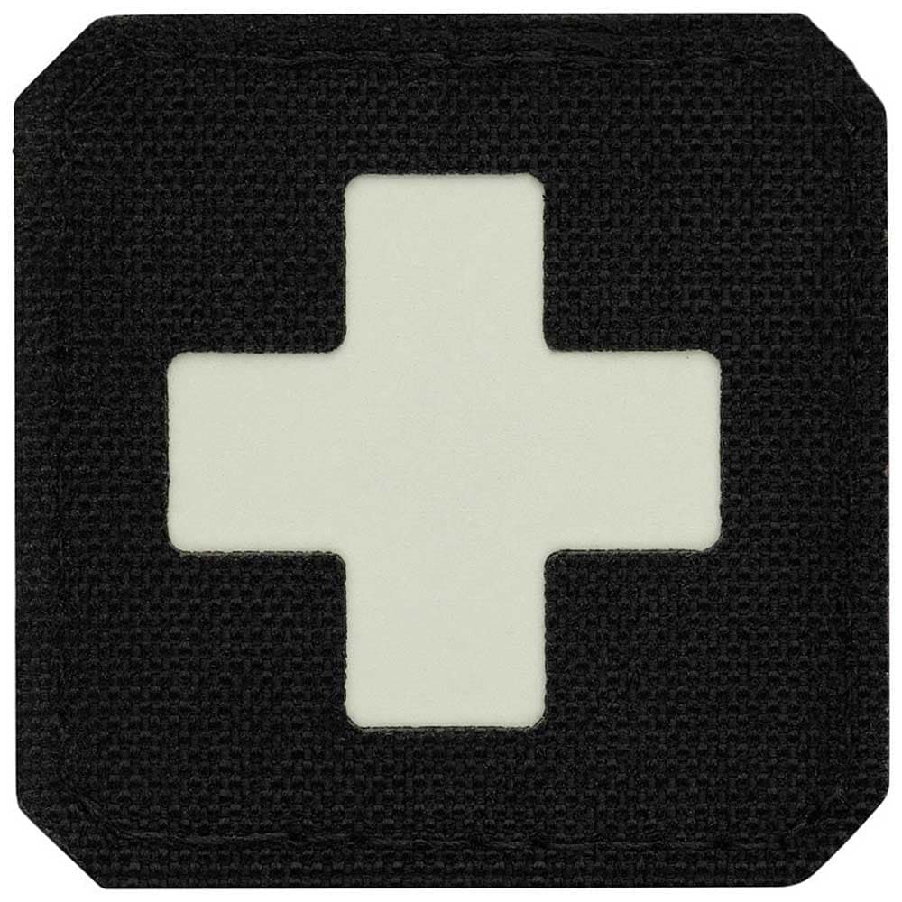 Patch - emblemă medicală M-Tac Medic Cross Laser Cut fluorescentă - Black/GID