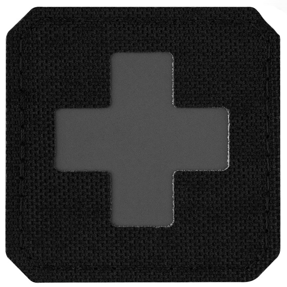 Patch - emblemă medicală M-Tac Medic Cross Laser Cut - Black/Grey