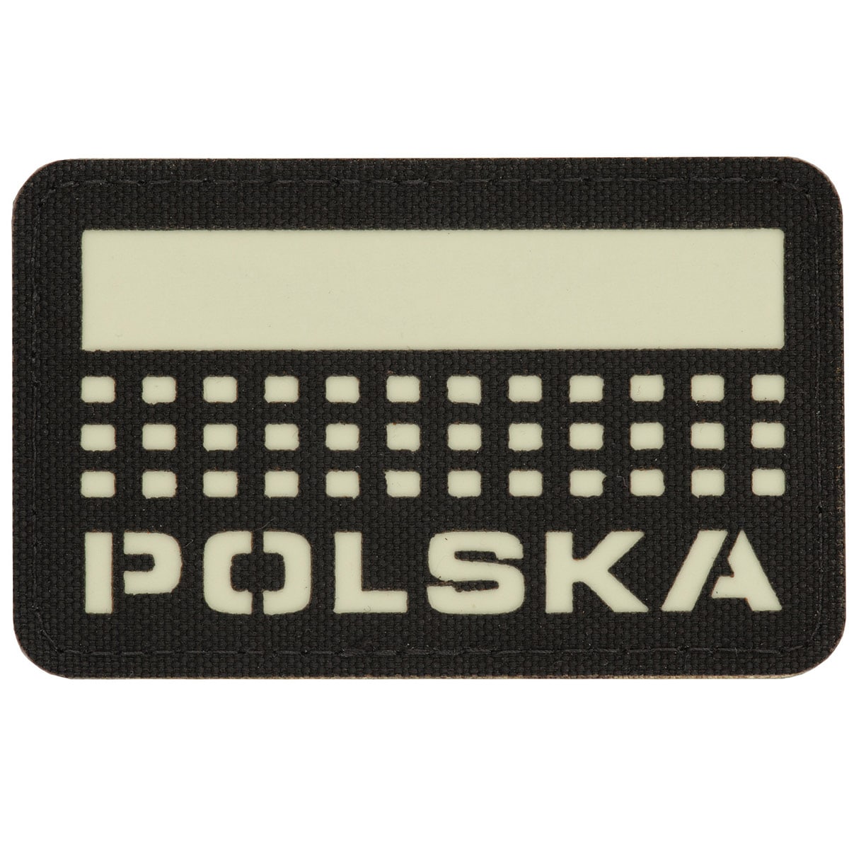 Patch - emblemă M-Tac Steag Polska Laser Cut - Black Luminate