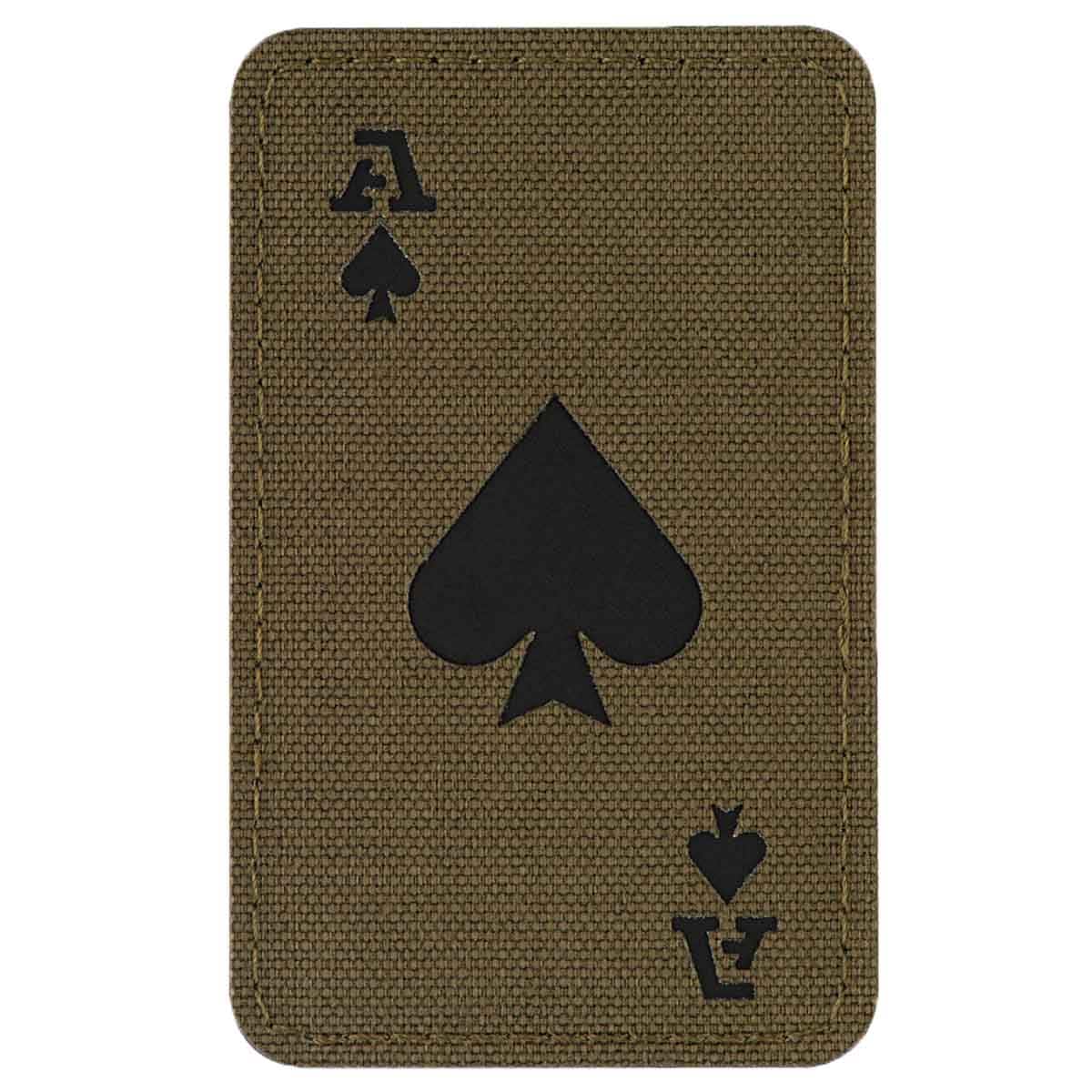 Patch - emblemă M-Tac Ace Of Spades Laser Cut - Ranger Green/Black