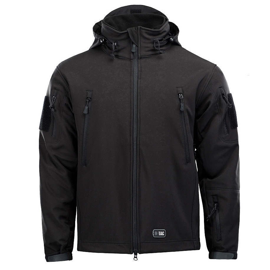 Geacă M-Tac Softshell cu captușeală - Black