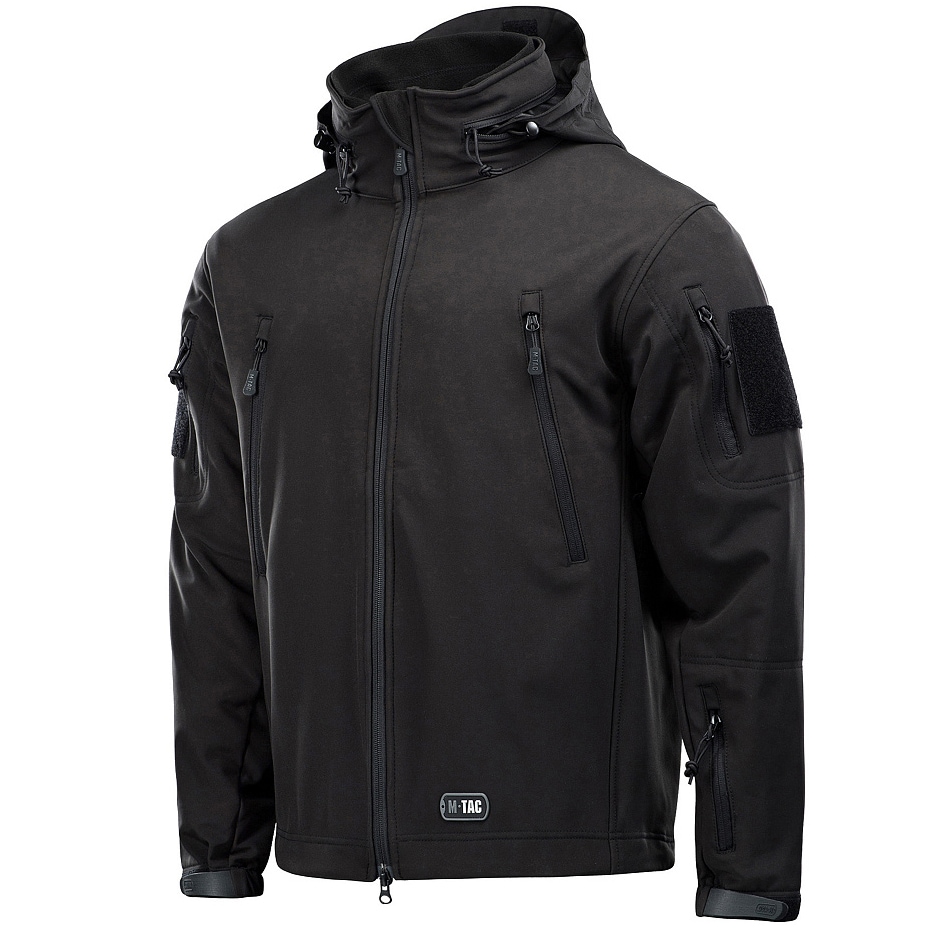 Geacă M-Tac Softshell cu captușeală - Black