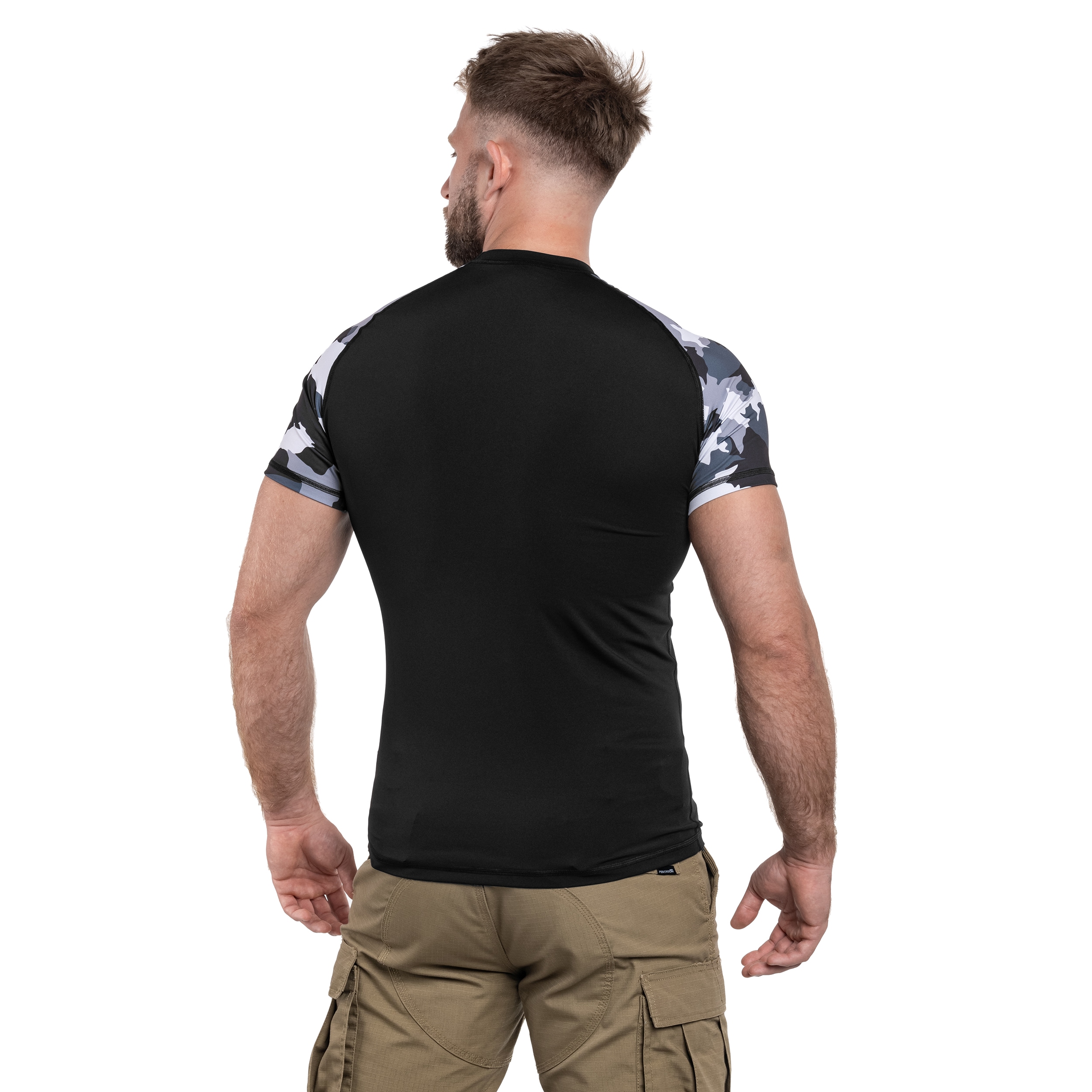 Tricou termoactiv Greg Tactical TC02 Short Sleeve - Camo/Black