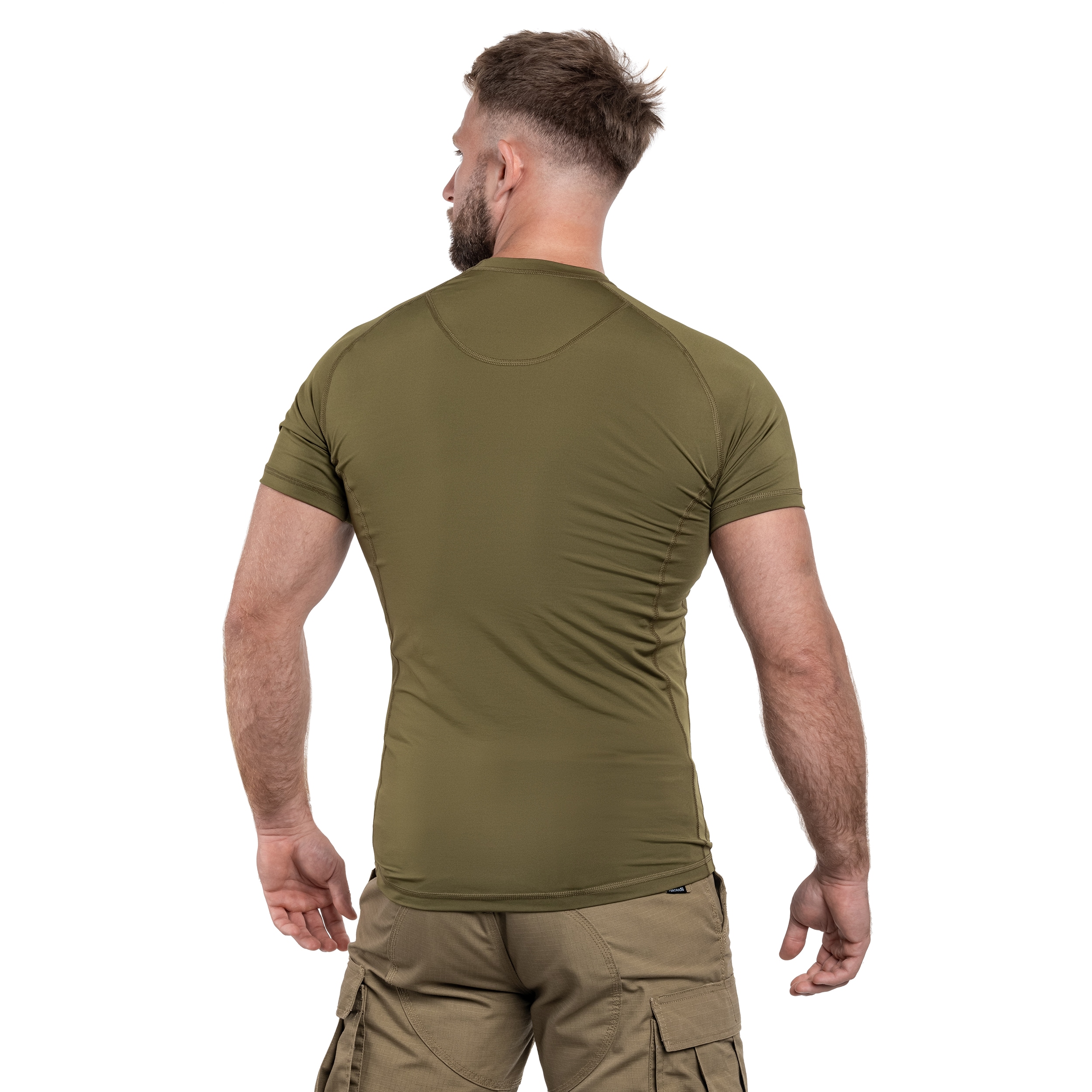 Tricou termoactiv Greg Tactical Short Sleeve - Kaki