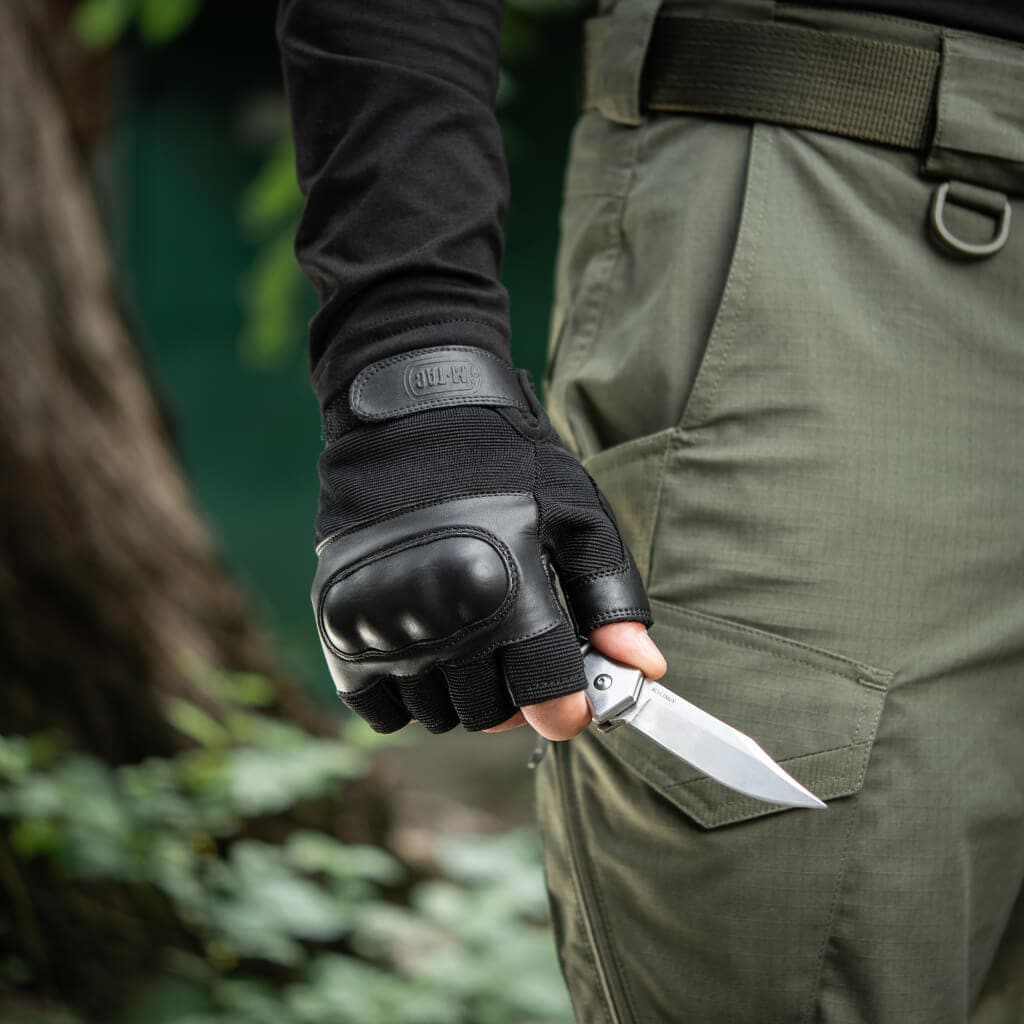 Mănuși tactice fără degete M-Tac Assault Tactical Mk.4 - Black