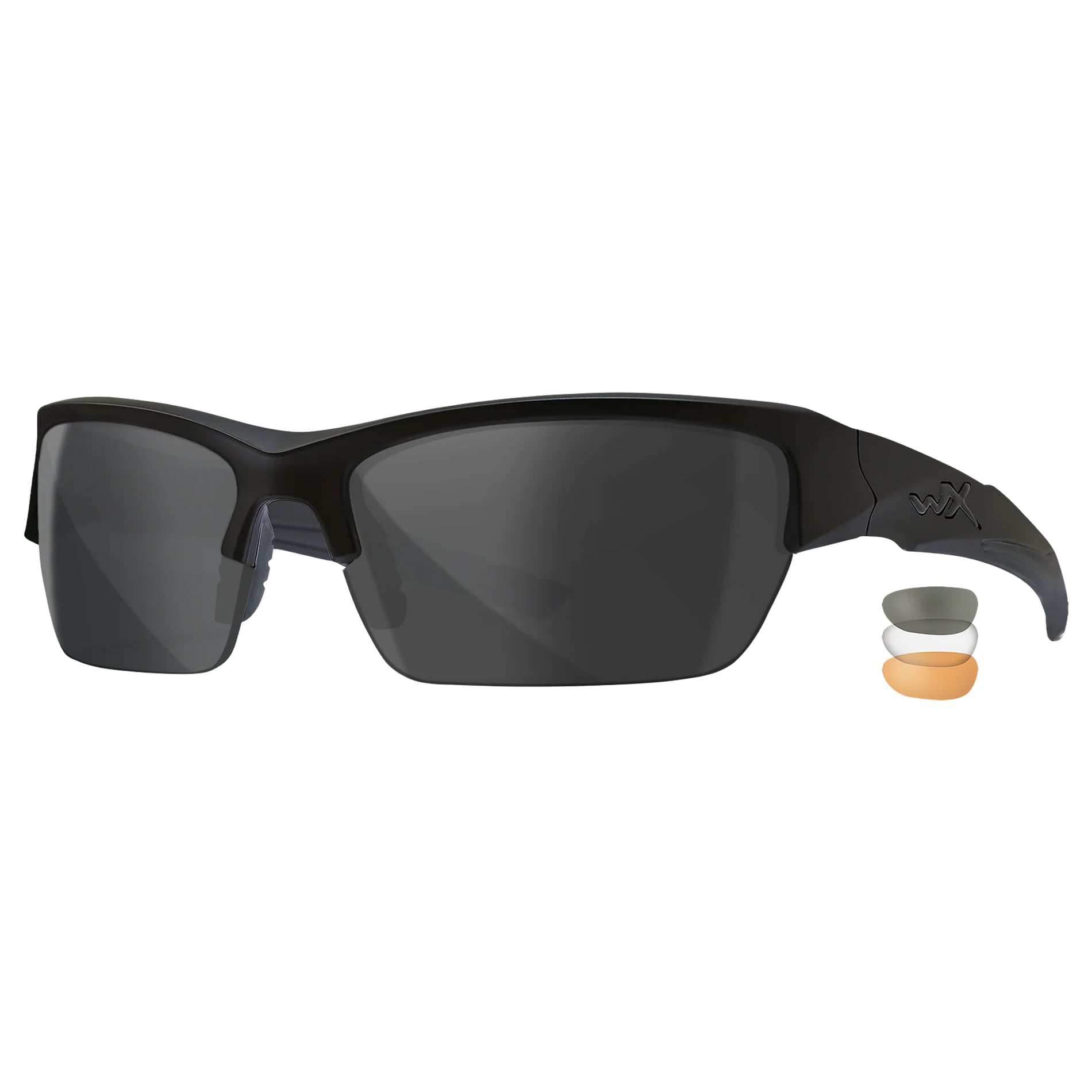 Ochelari tactici Wiley X Valor 2.5 Set 3în1 - Matte Black