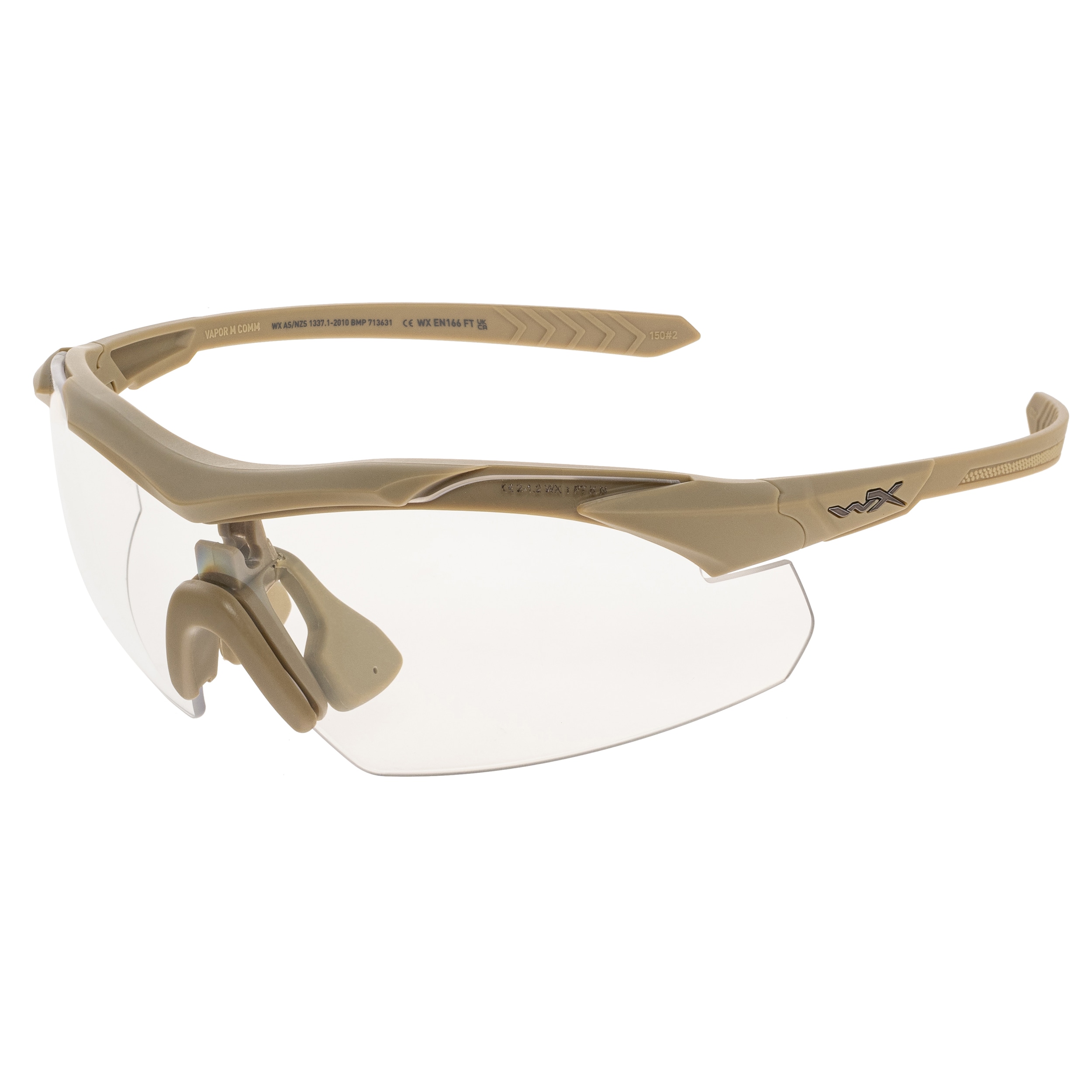 Ochelari tactici Wiley X Vapor Comm 2.5 Set 3în1 - Matte Tan