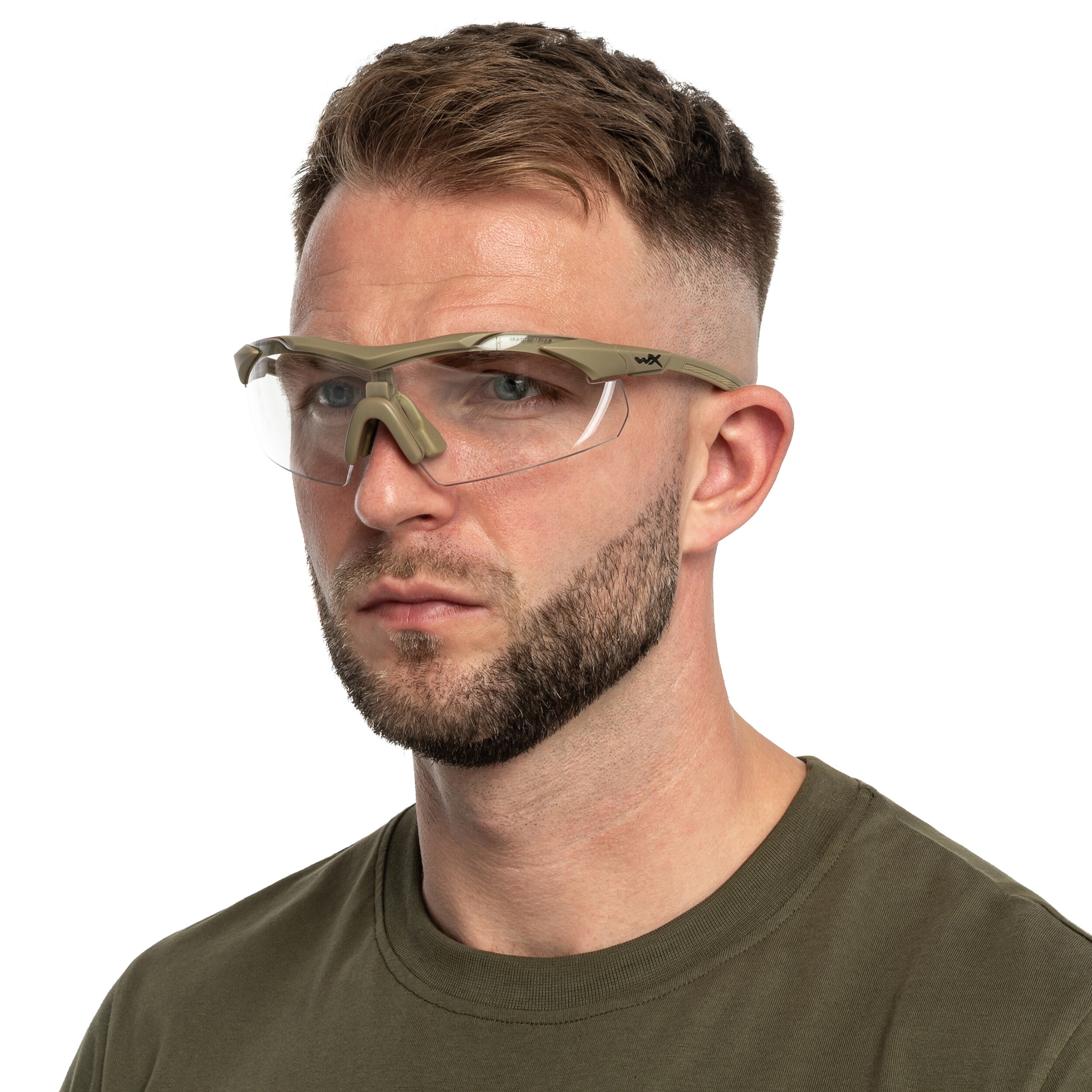 Ochelari tactici Wiley X Vapor Comm 2.5 Set 3în1 - Matte Tan