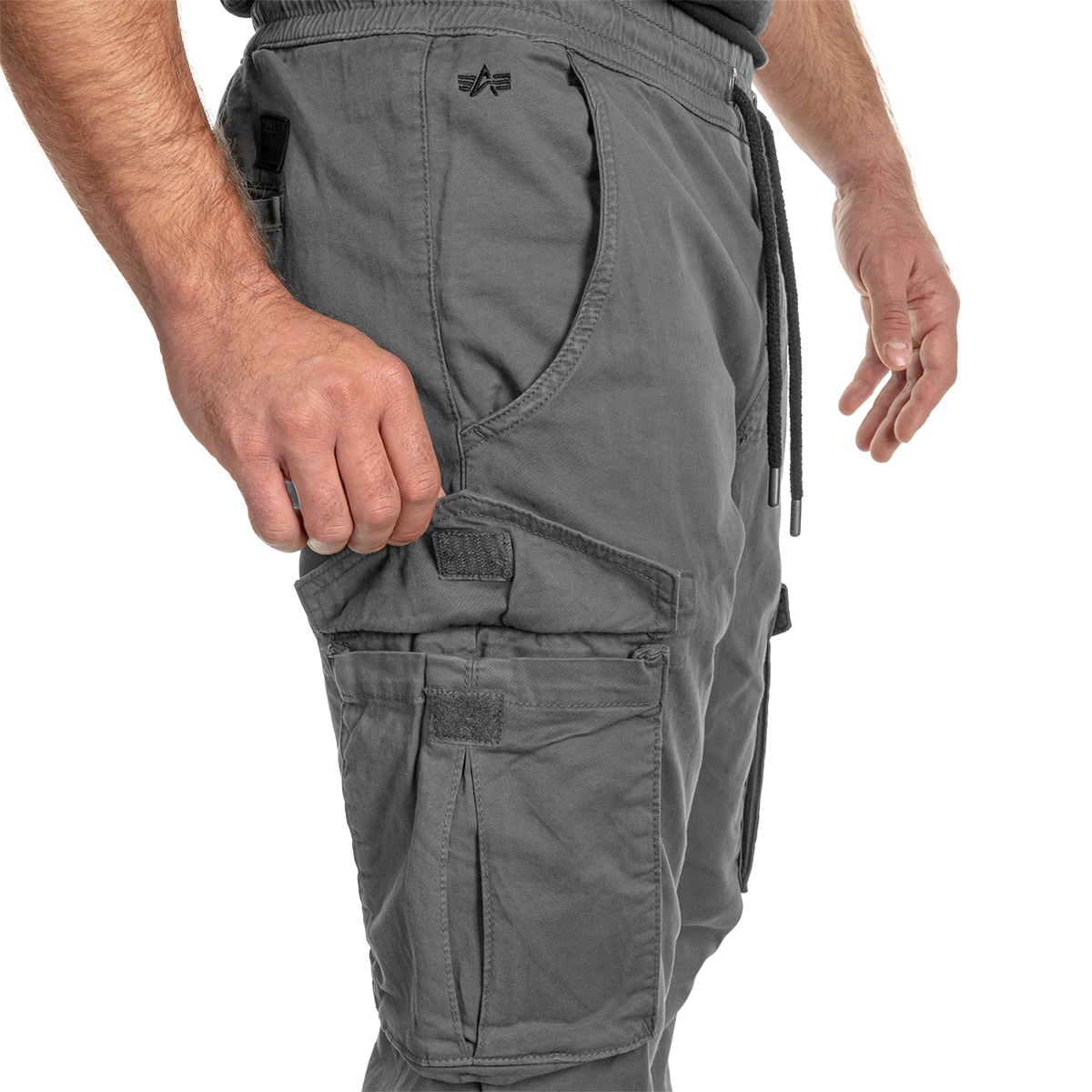 Pantaloni Alpha Industries Cotton Twill Jogger - Grey/Black