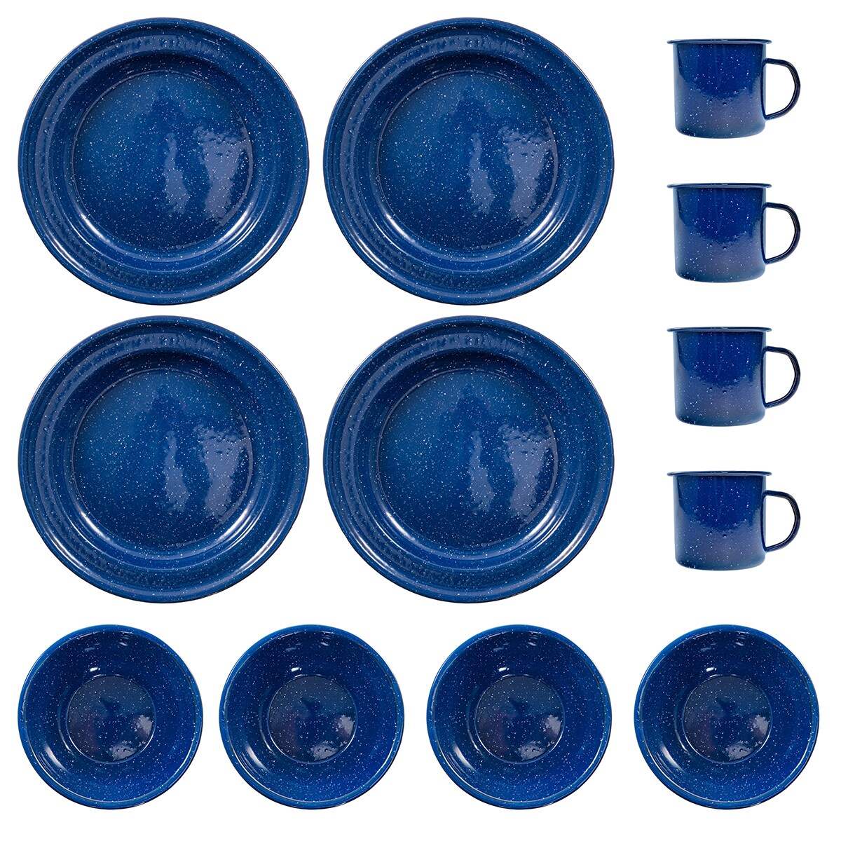Set de vase pentru drumeție Mil-Tec Western Blue 12 buc.