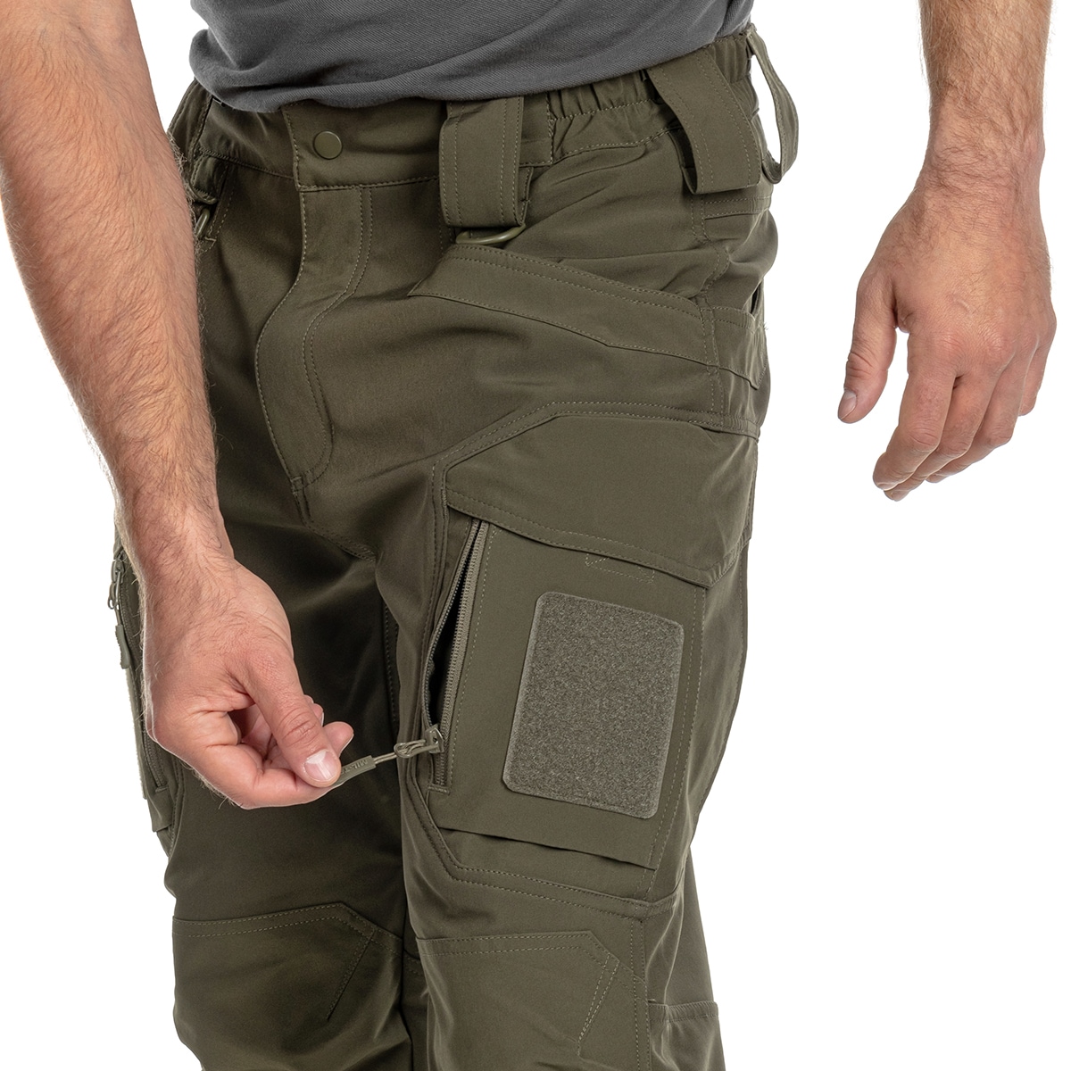 Pantaloni Mil-Tec Softshell Assault Waterproof - Ranger Green