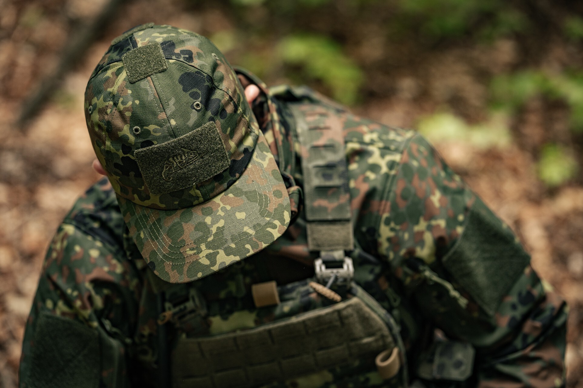 Șapcă cu velcro Helikon-Tex PolyCotton Rip-Stop - Flecktarn