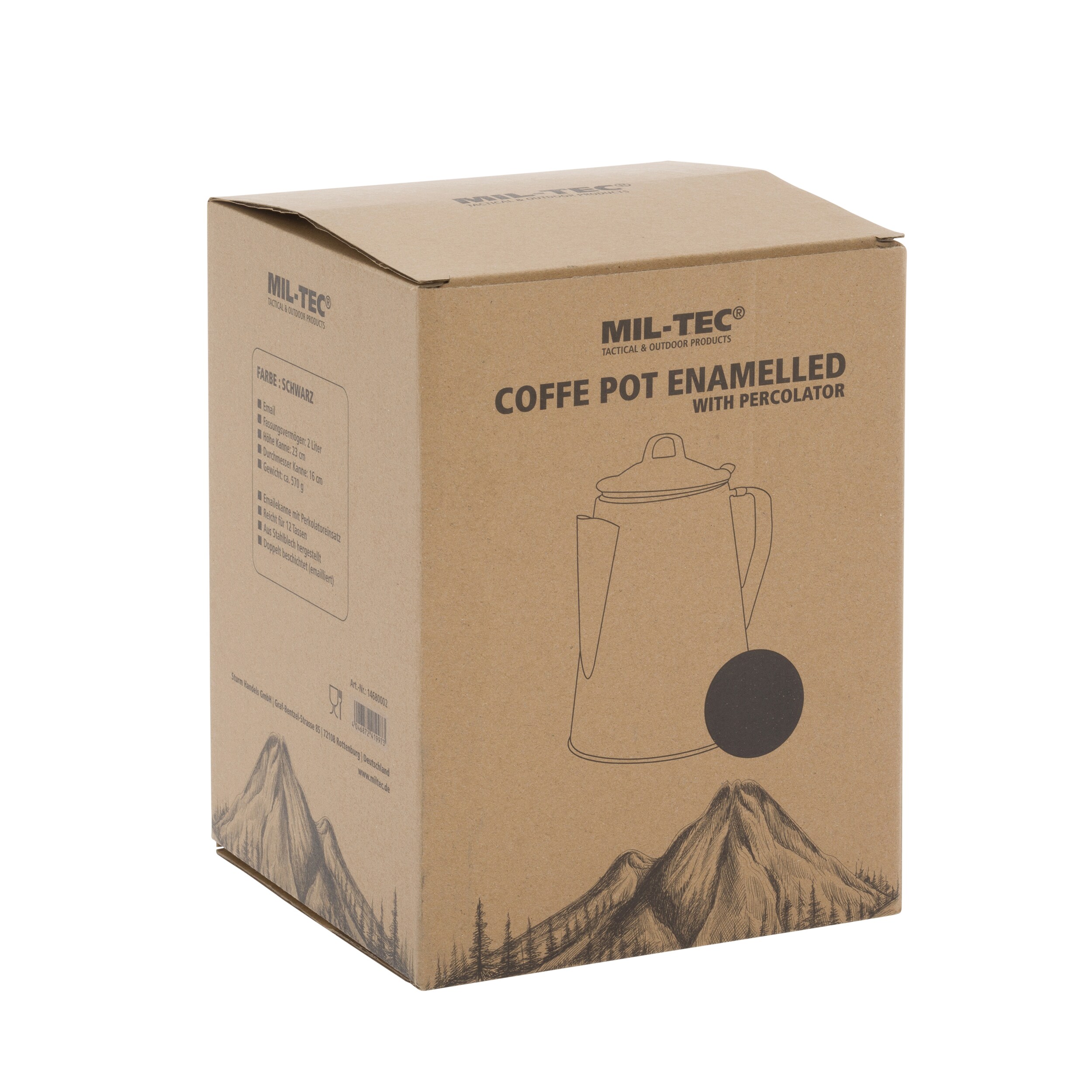 Ibric Mil-Tec cu infuzor - Black