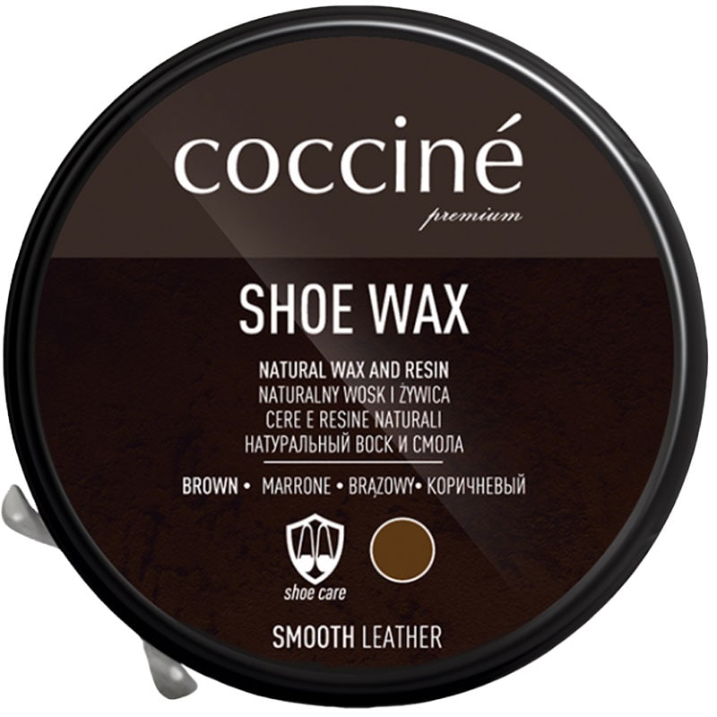 Cremă pentru încălțăminte Coccine Shoe Wax 40 g - Maro