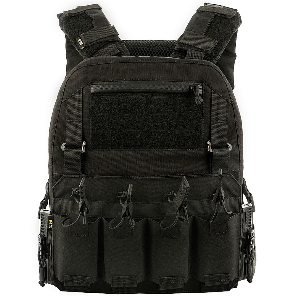 Vestă tactică tip Plate Carrier M-Tac Cuirass QRS Black - pentru plăci balistice L/XL