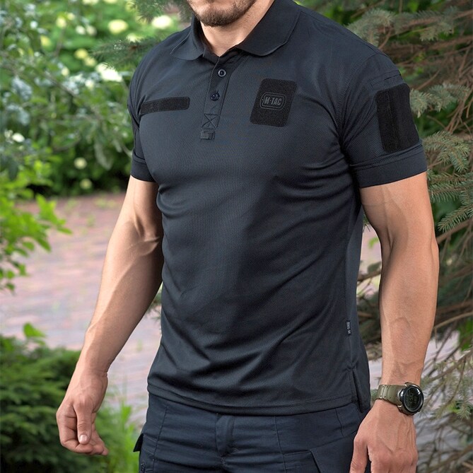 Tricou polo M-Tac Elite Tactical Coolmax - Dark Navy Blue