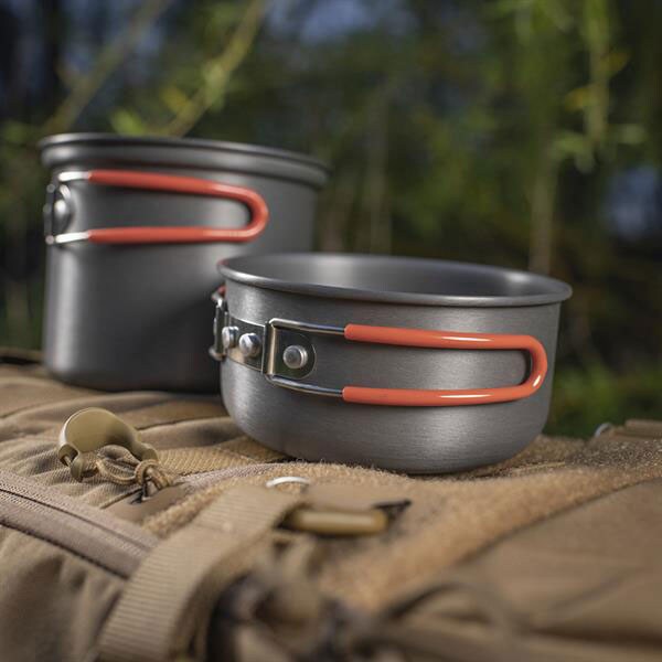 Oală turistică din aluminiu Mil-Tec - 2 piese