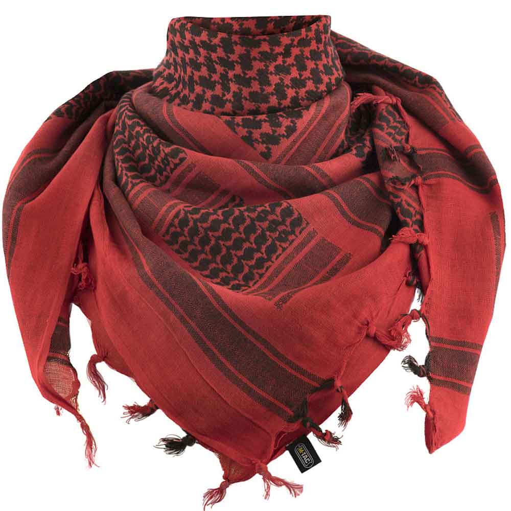 Eșarfă de protecție tip Arafat M-Tac Shemagh - Red/Black