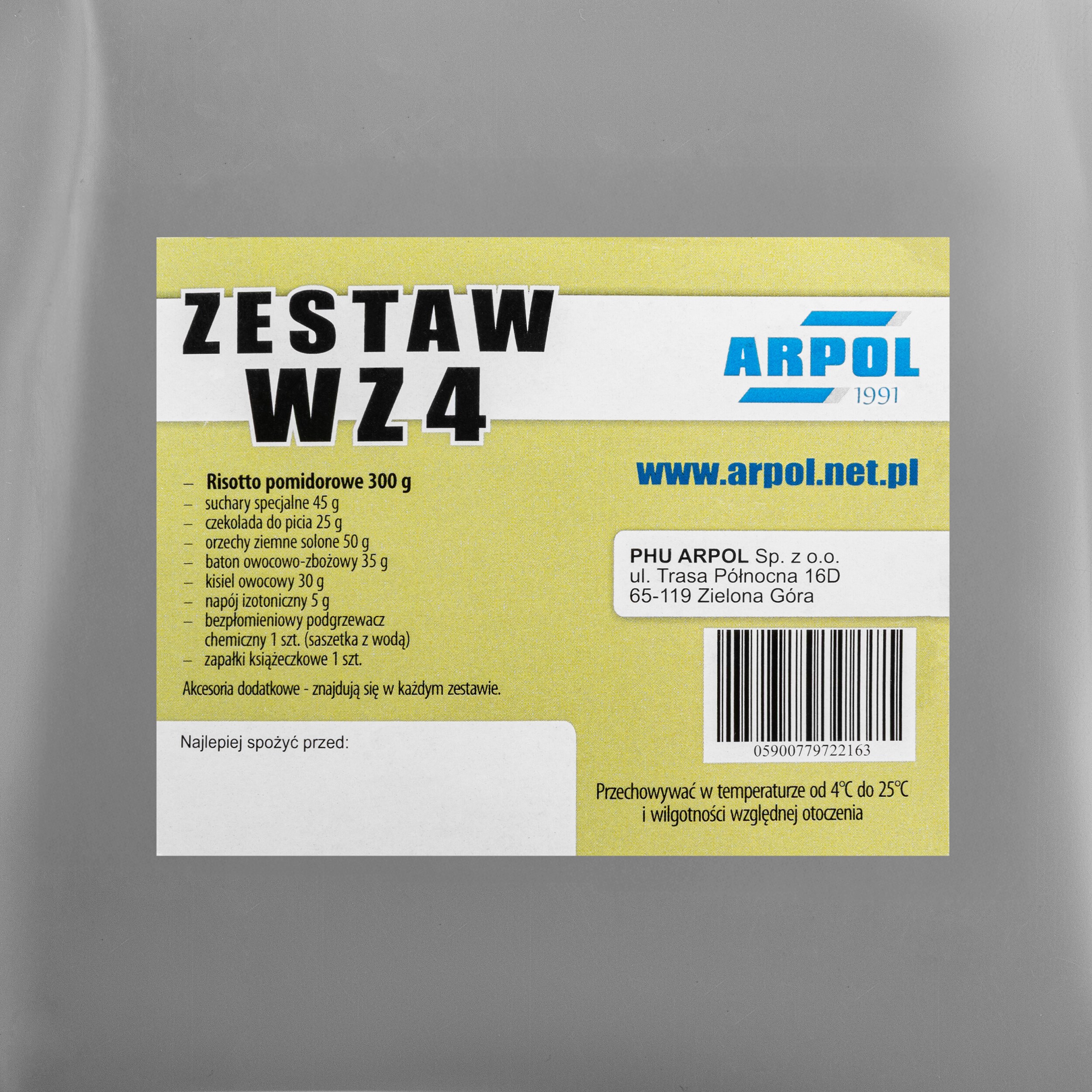 Rație alimentară militară Arpol WZ 4 - Risotto cu roșii