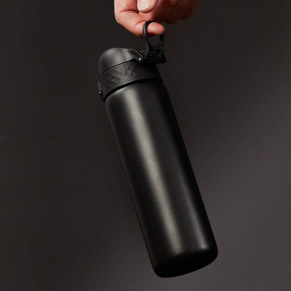 Sticlă ION8 Stainless Steel 600 ml - Black