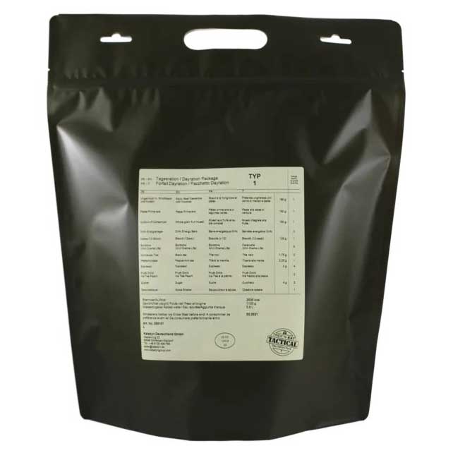 Rație alimentară militară Trek'n Eat pentru toată ziua - Tip 1