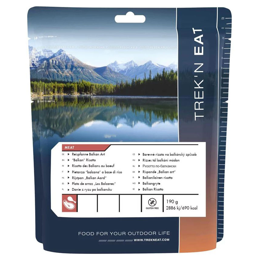 Alimente liofilizate Trek'n Eat - Risotto în stil balcanic 190 g
