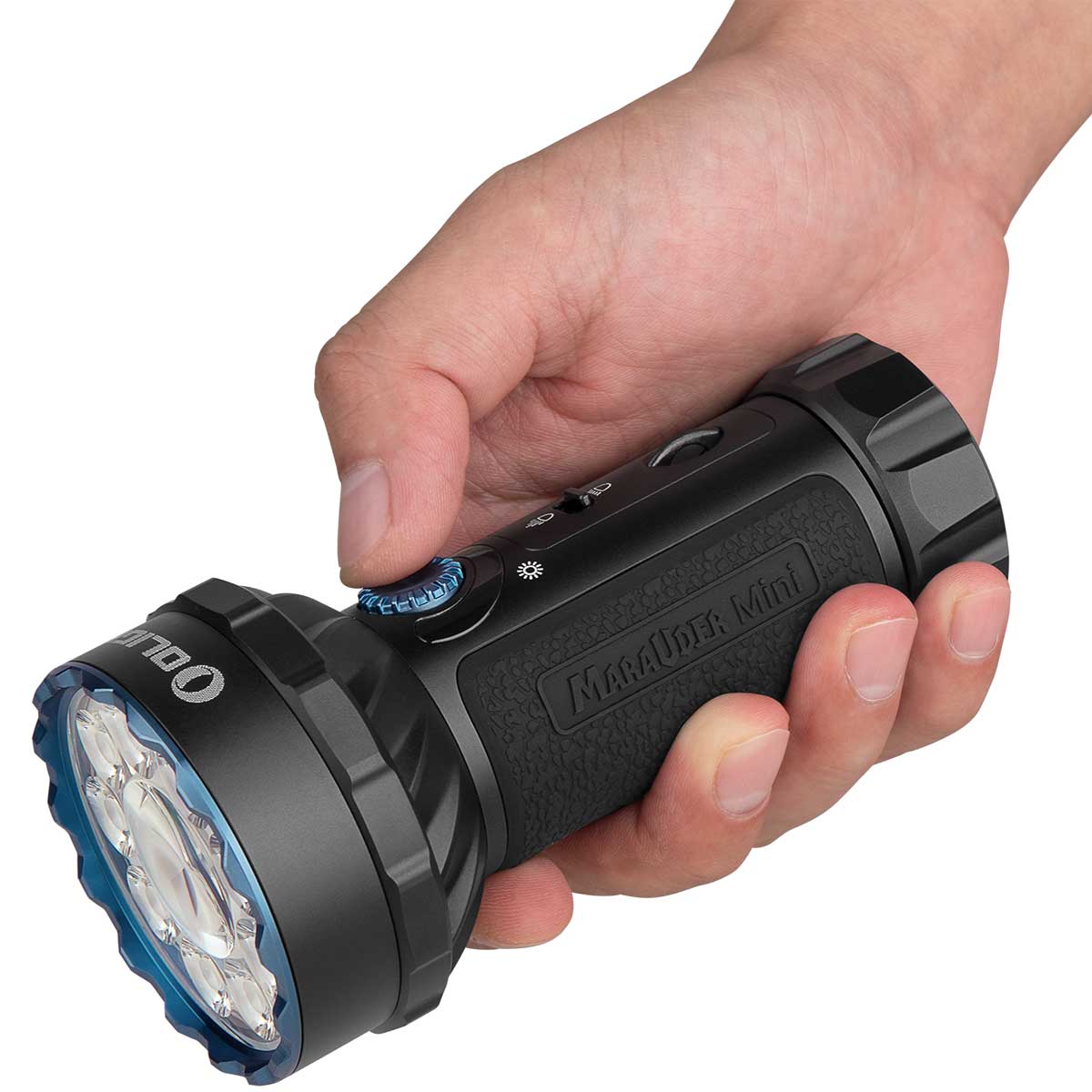 Lanternă reîncărcabilă Olight Marauder Mini Black - 7000 lumeni, rază de acoperire 600 m