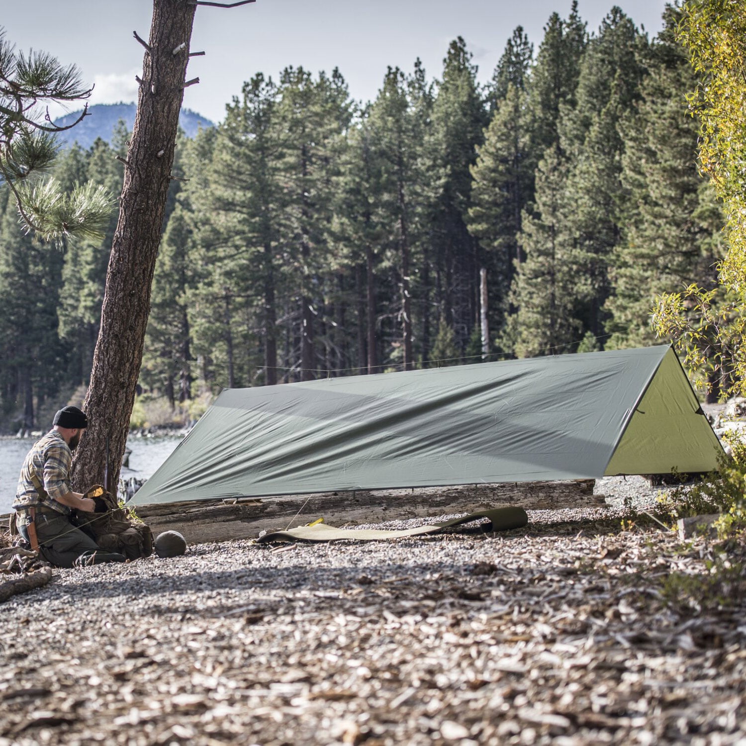 Prelată pentru camping Helikon Supertarp - Olive Green