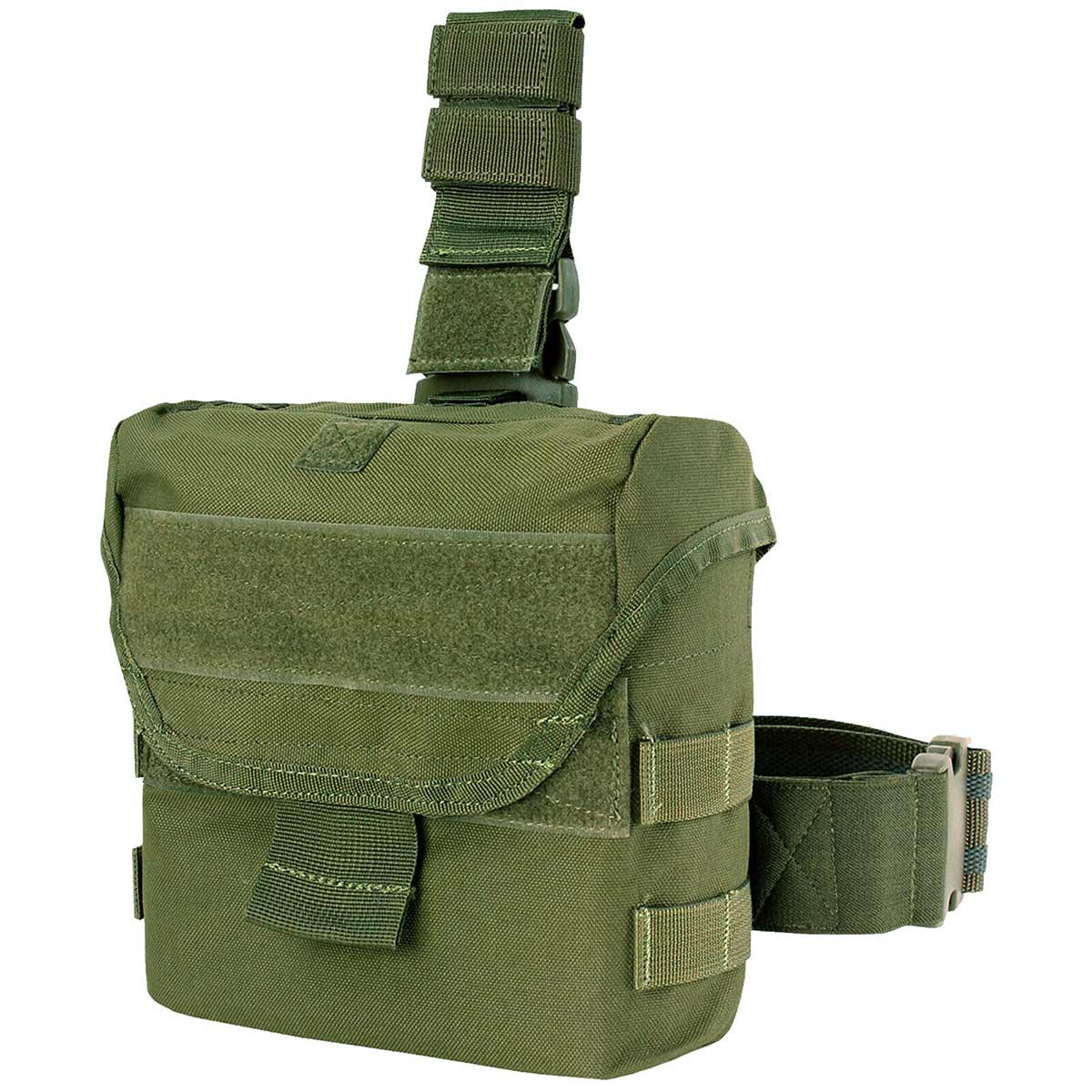 Husă pentru cartușe goale si muniții pe picior Condor Drop Leg Dump Pouch - Olive