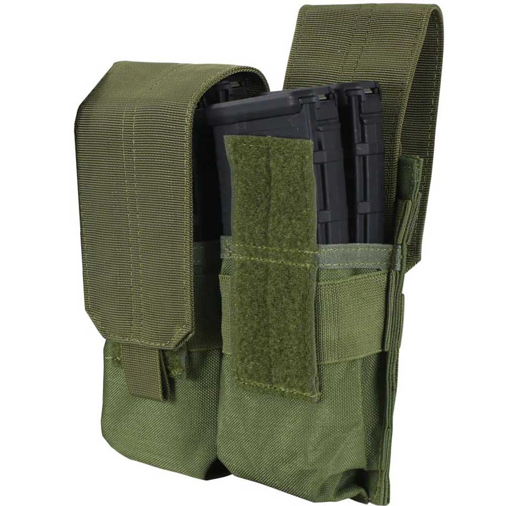 Portîncărcător dublu Condor Double Large Mag Pouch - Olive Drab