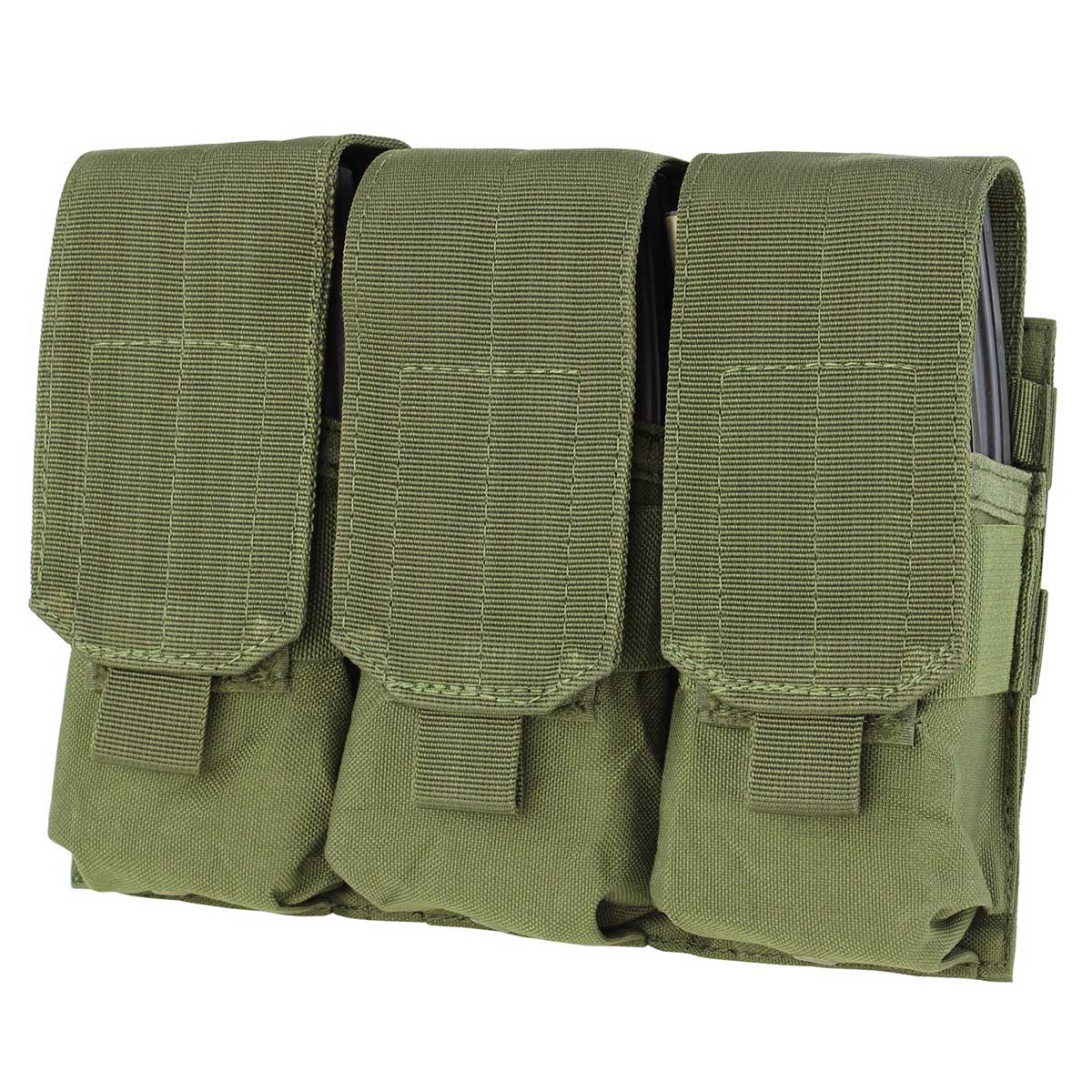 Husă triplă Condor pentru încărătoare AR-15/M4 Triple Mag Pouch - Olive