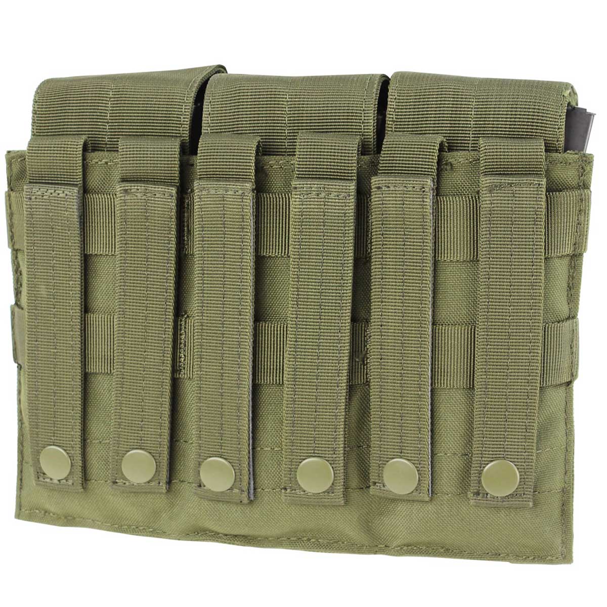 Husă triplă Condor pentru încărătoare AR-15/M4 Triple Mag Pouch - Olive