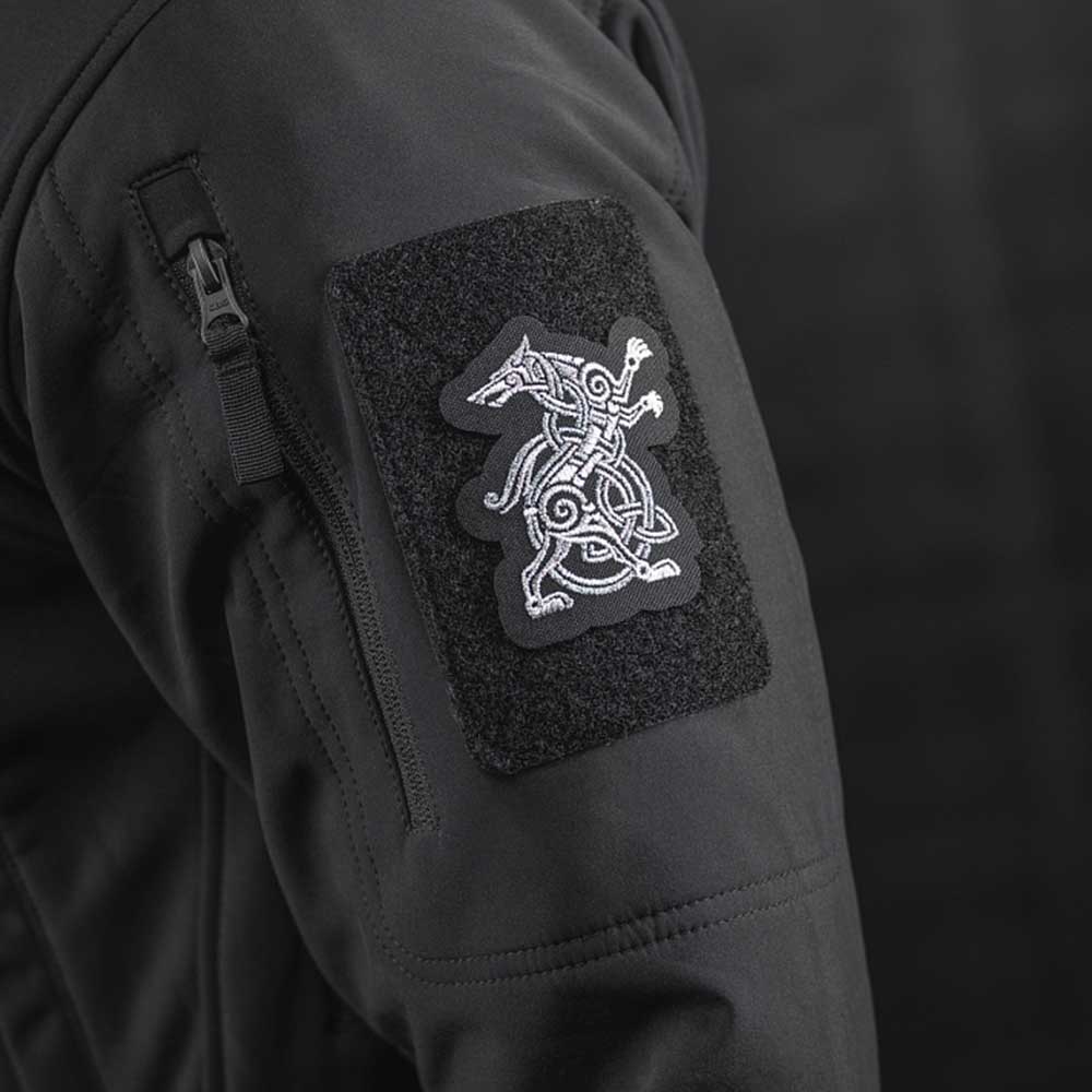 Patch - emblemă M-Tac Wolf - Black