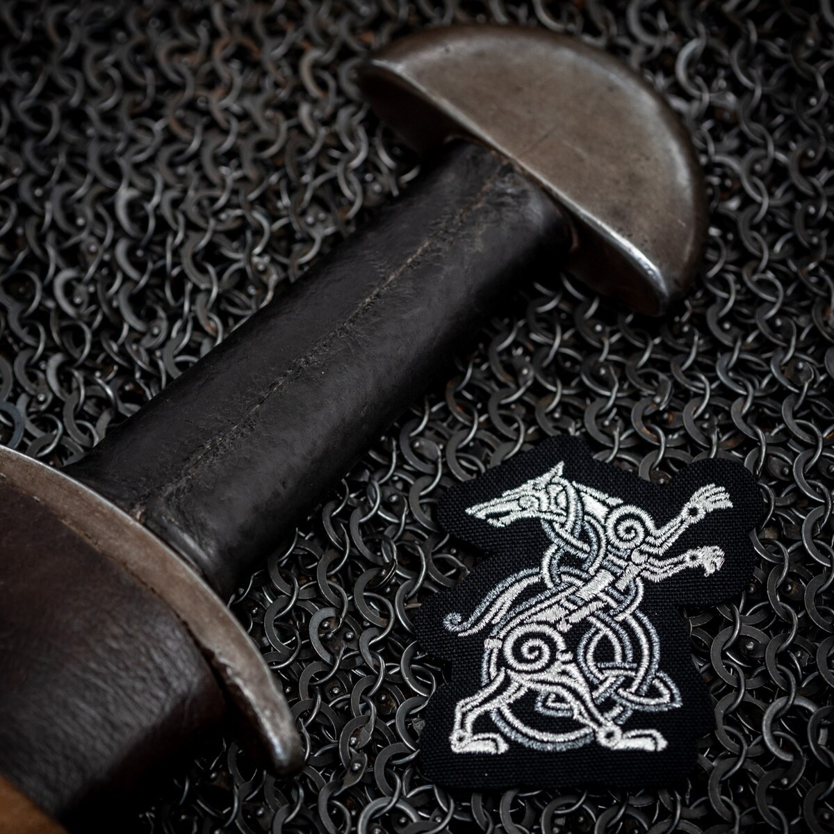 Patch - emblemă M-Tac Wolf - Black