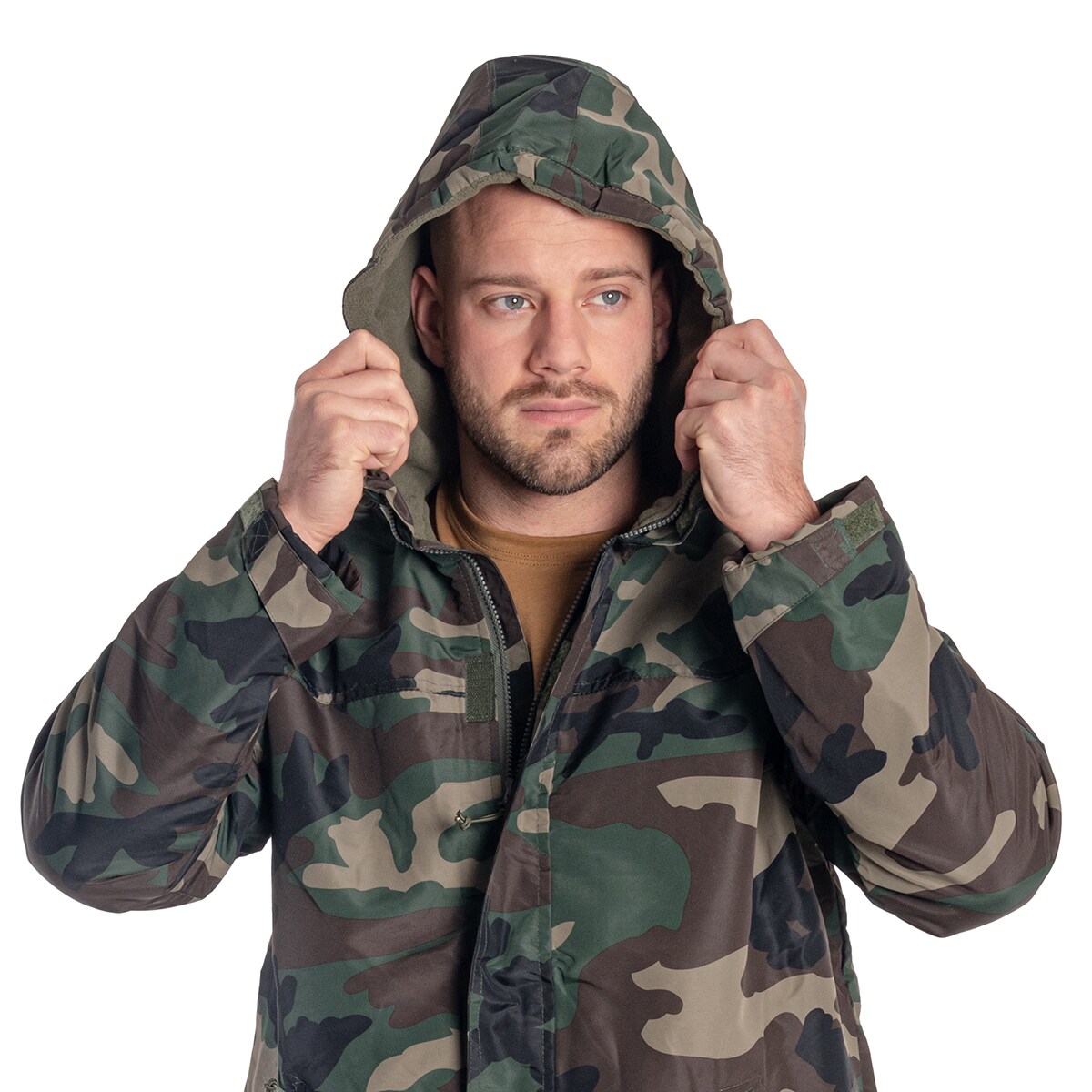 Geacă Brandit Windbreaker Frontzip - Woodland