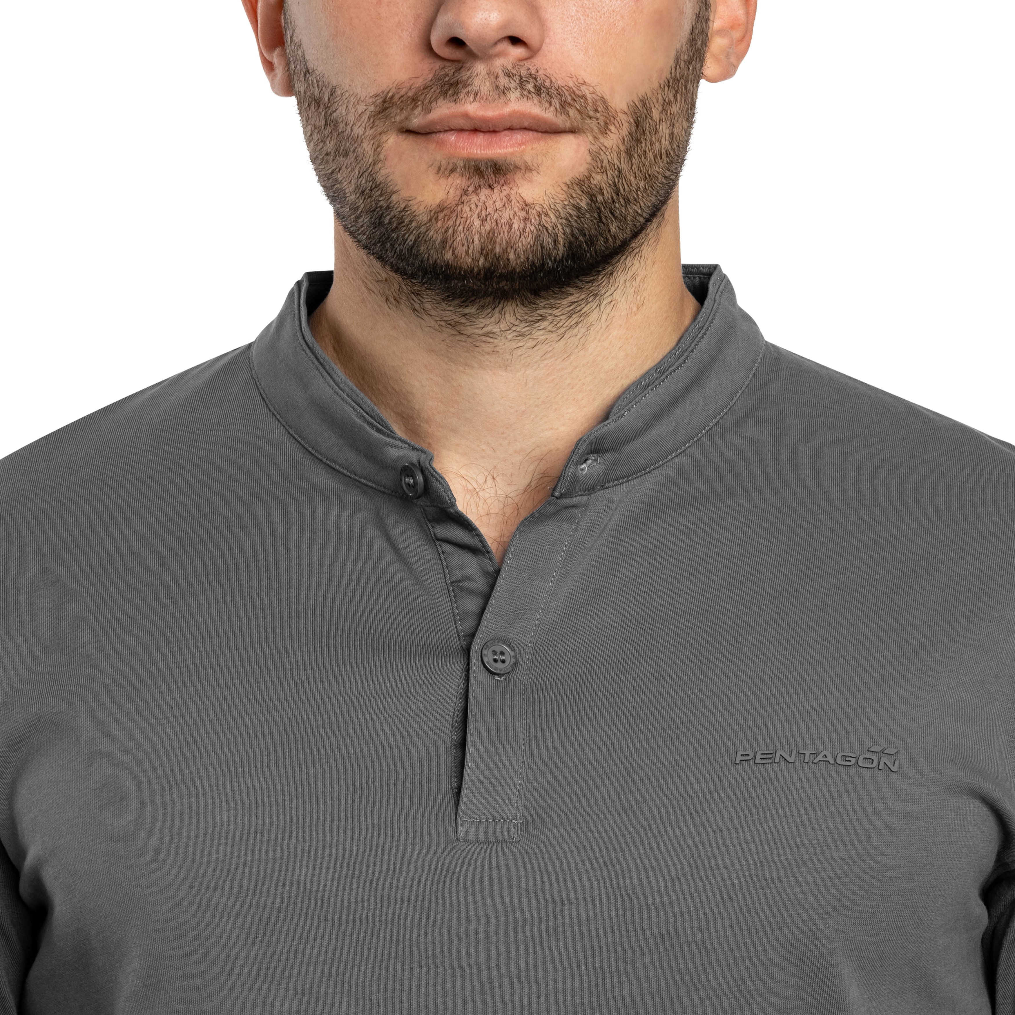 Bluză Pentagon Romeo Henley 2.0 - Wolf Grey