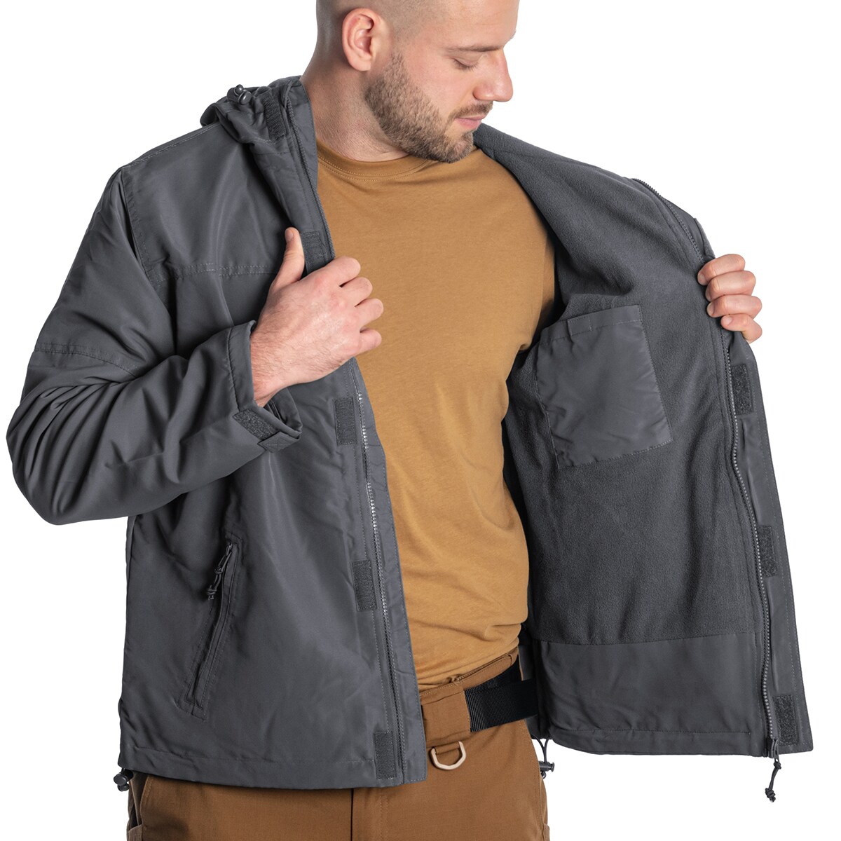 Geacă Brandit Windbreaker Frontzip - Anthracite