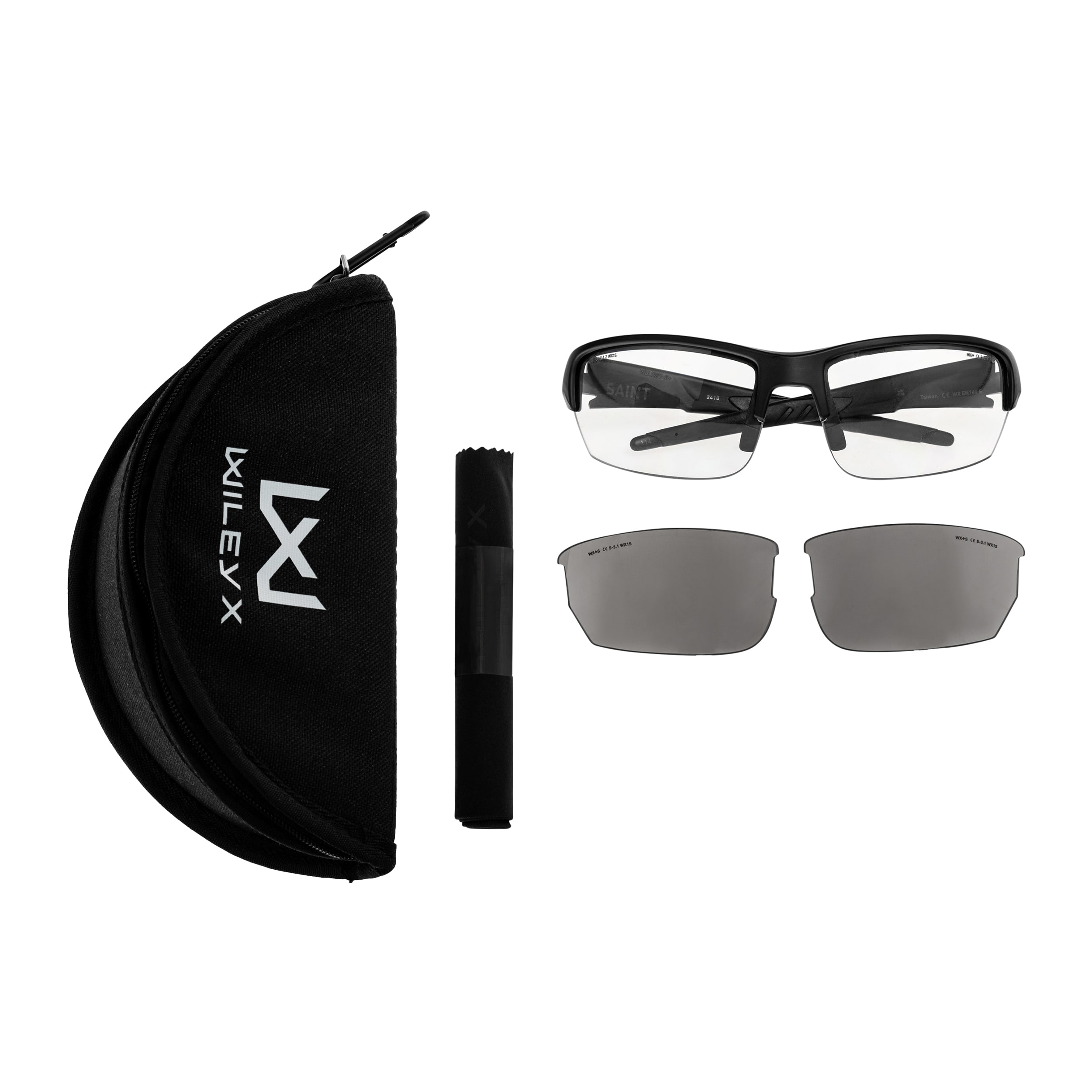 Ochelari tactici Wiley X Saint Grey/Clear Matte - Black Frame