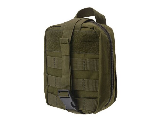 Trusă de prim ajutor cu velcro GFC Molle - Olive