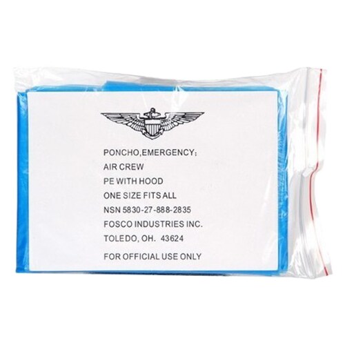 Poncho Fosco - Albastru